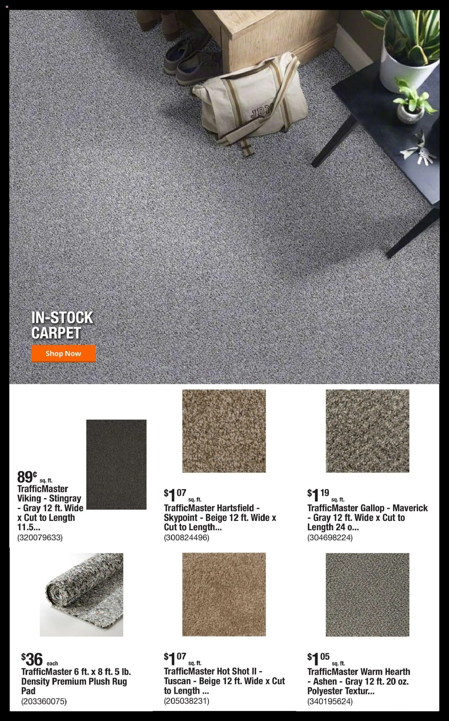 Home Depot Shop Pro Ad - NC - valid from 09.03.2026 | Page: 2 | Products: Carpet