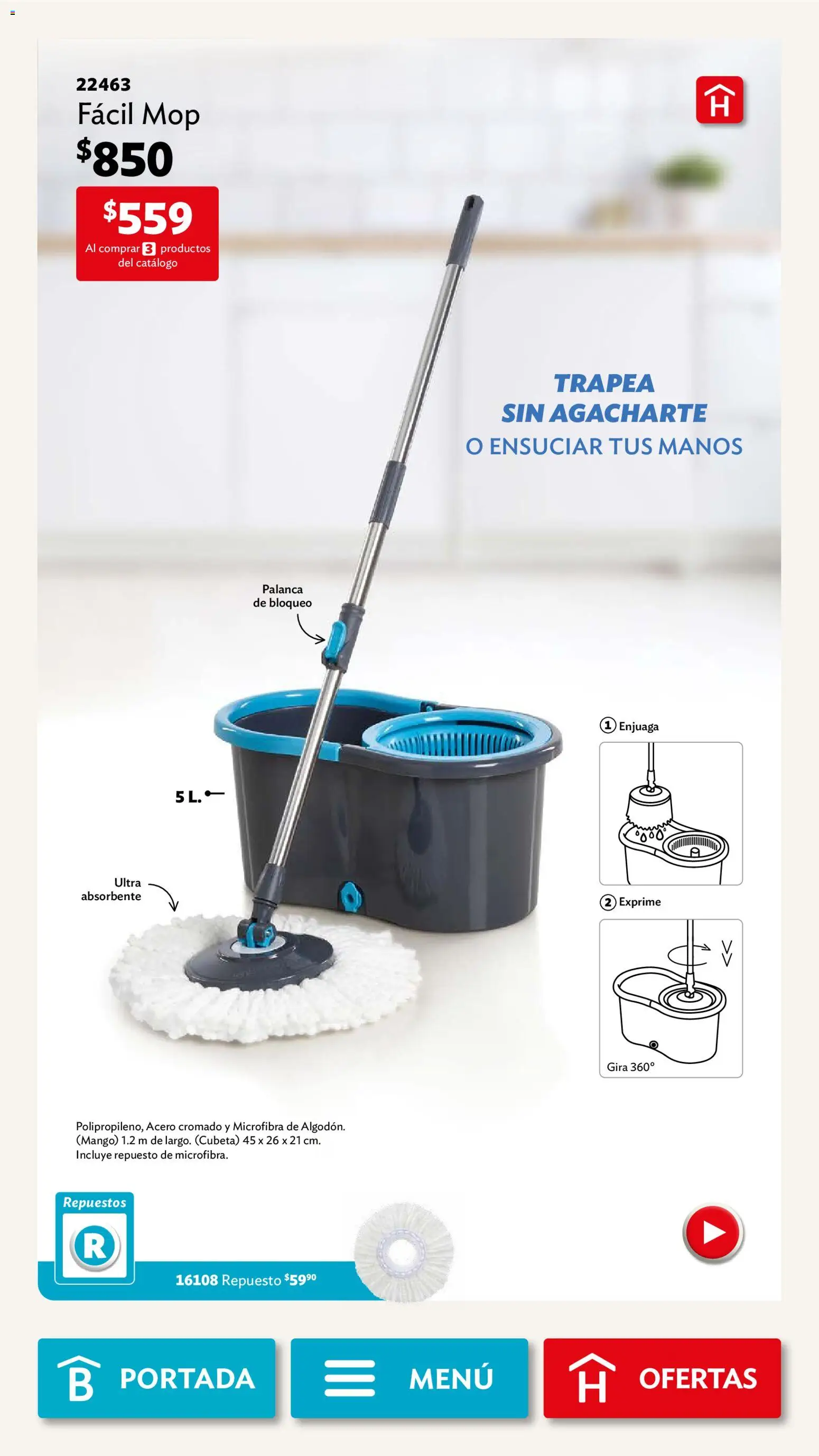 Nuevas ofertas de Betterware válidas en toda la República Mexicana desde el 03.11.2025. ¡Encuentra las mejores ofertas en Betterware campaña 11 2025! | Página: 101 | Productos: Mango
