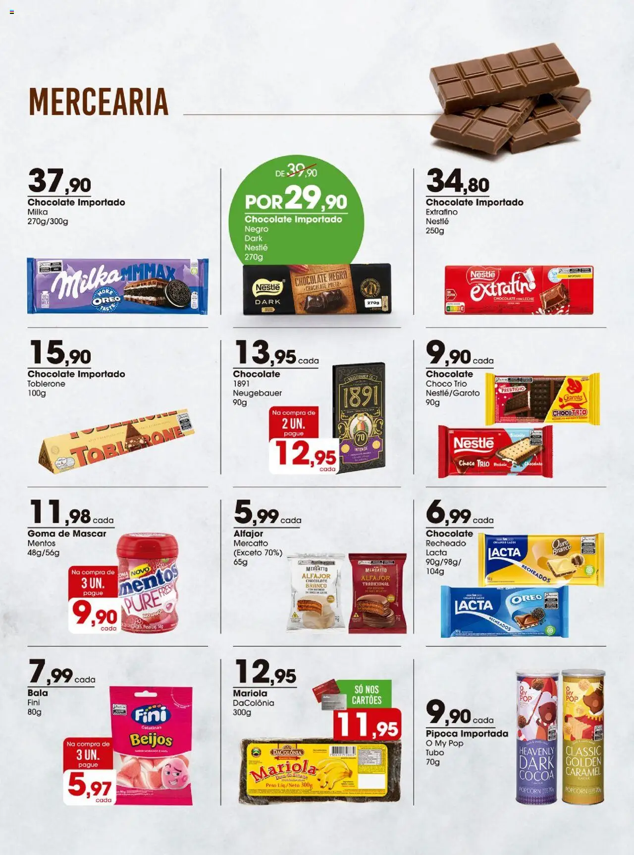 Zaffari Folheto - válido de 26.08.2025 | Página: 7 | Produtos: Neugebauer, Chocolate, Bala, Pipoca