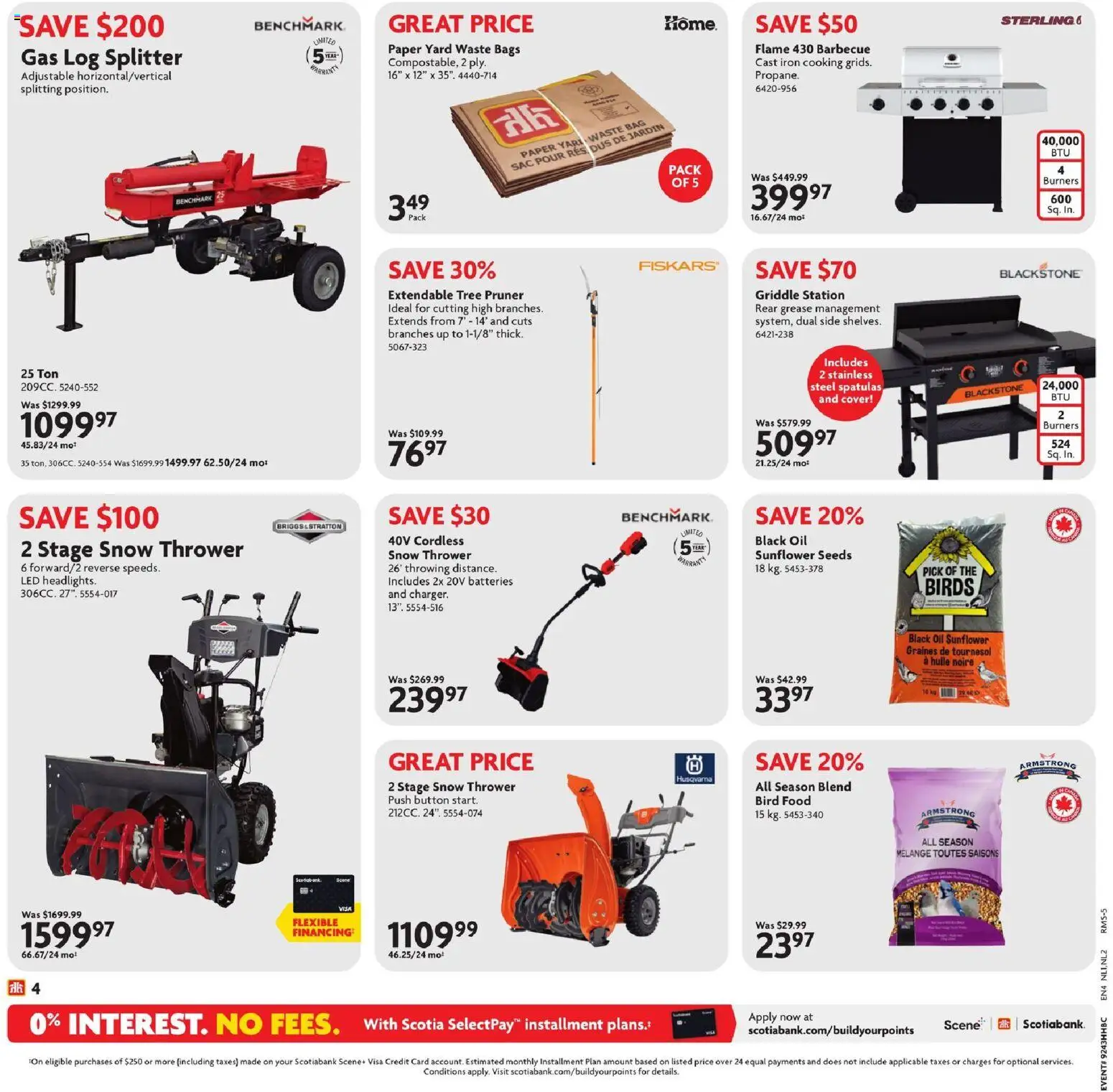 Home Hardware flyer valid from 23.10.2025 | Page: 5 | Products: Bag, Iron, Oil