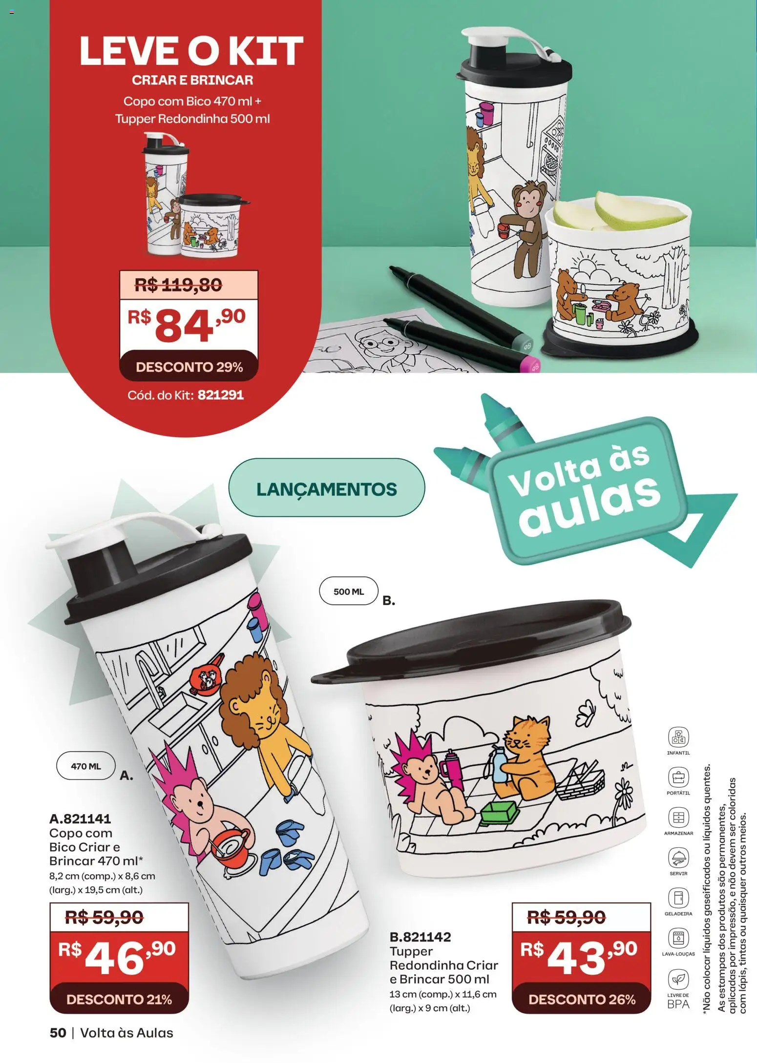 Tupperware Folheto - válido de 01.02.2026 | Página: 50 | Produtos: Geladeira, Bico
