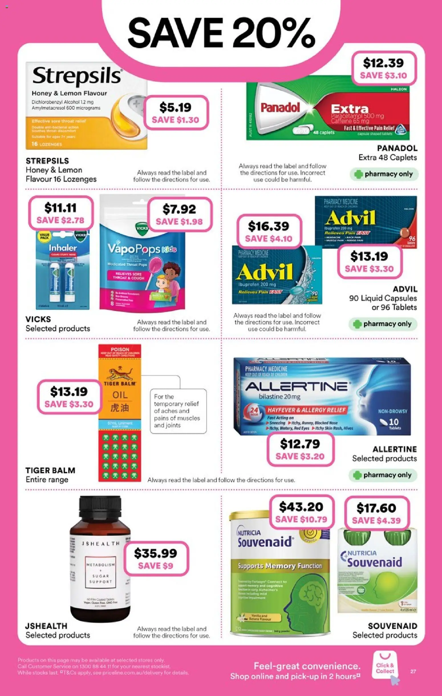 Priceline Pharmacy catalogue - valid from 19.02.2026 | Page: 27 | Products: Honey, Sugar, Lemon, Tablets