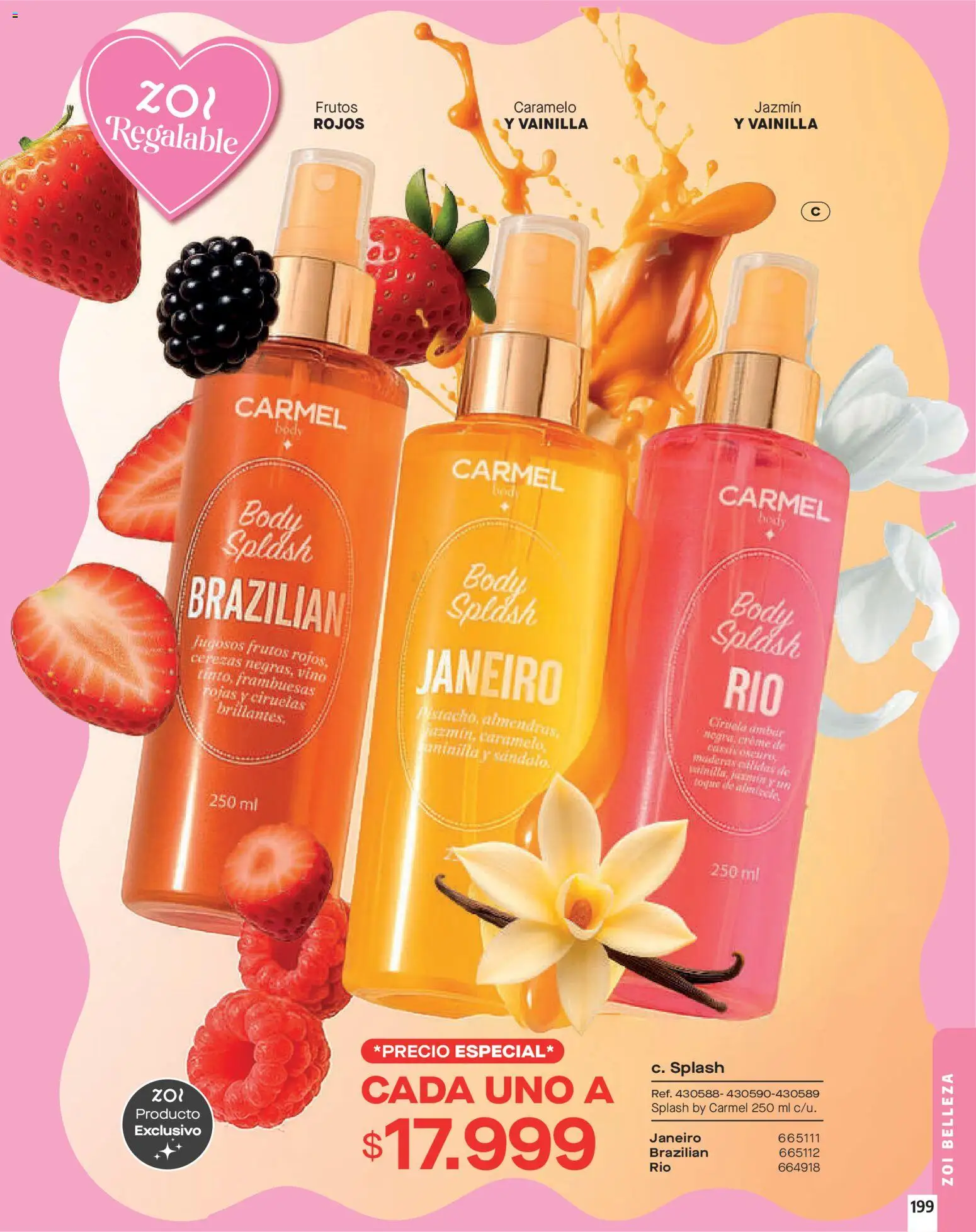 Carmel revista - valida desde el 01.03.2026 | Página: 199 | Productos: Body, Cerezas, Vino
