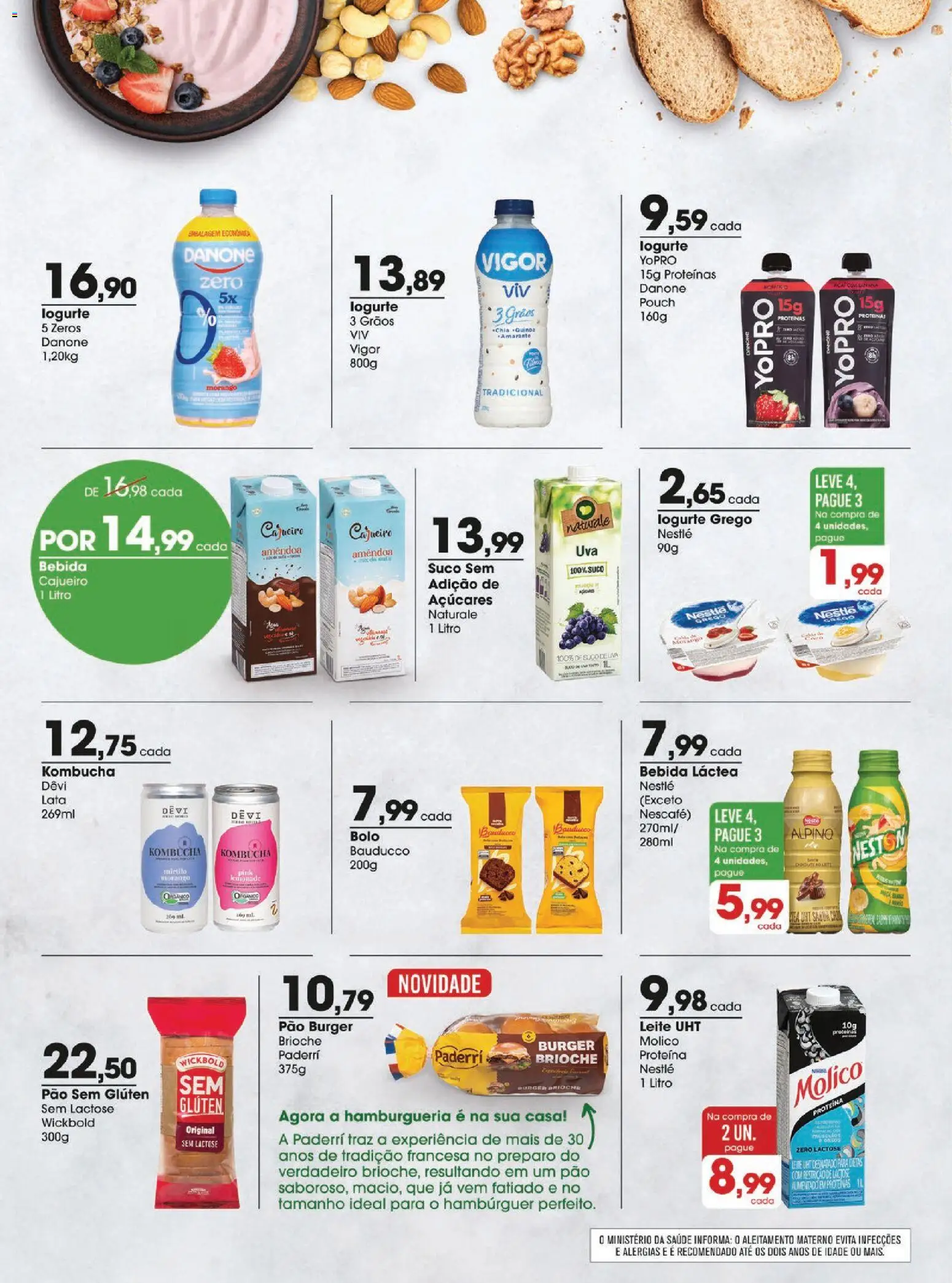 Zaffari Folheto - válido de 18.11.2025 | Página: 8 | Produtos: Chia, Pão, Hambúrguer, Bebida