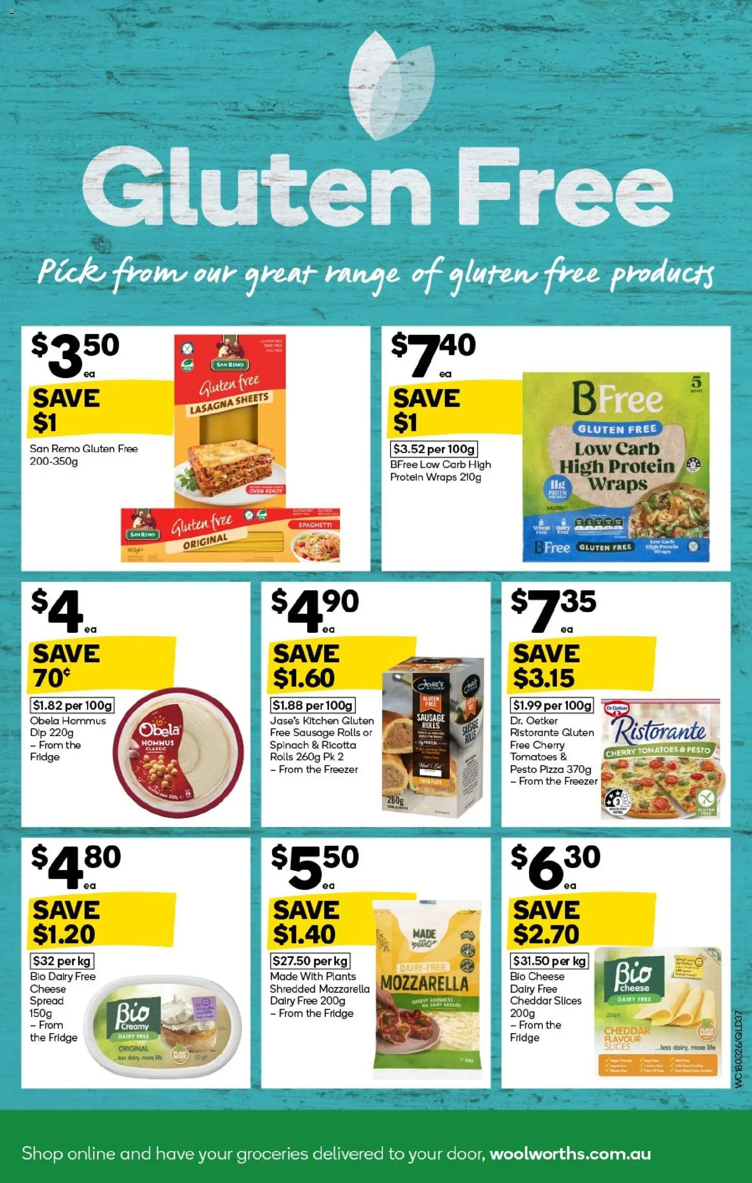 Woolworths catalogue - valid from 18.03.2026 | Page: 37 | Products: Dairy, Pizza, Spinach, Freezer