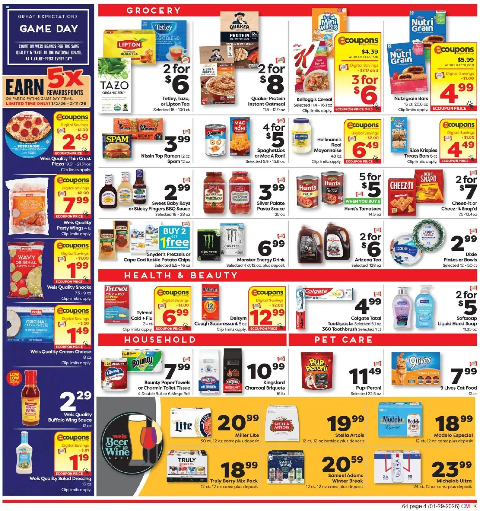 Weis Weekly Circular - NY - valid from 29.01.2026 | Page: 4 | Products: Berries, Tomatoes, Game, Kettle