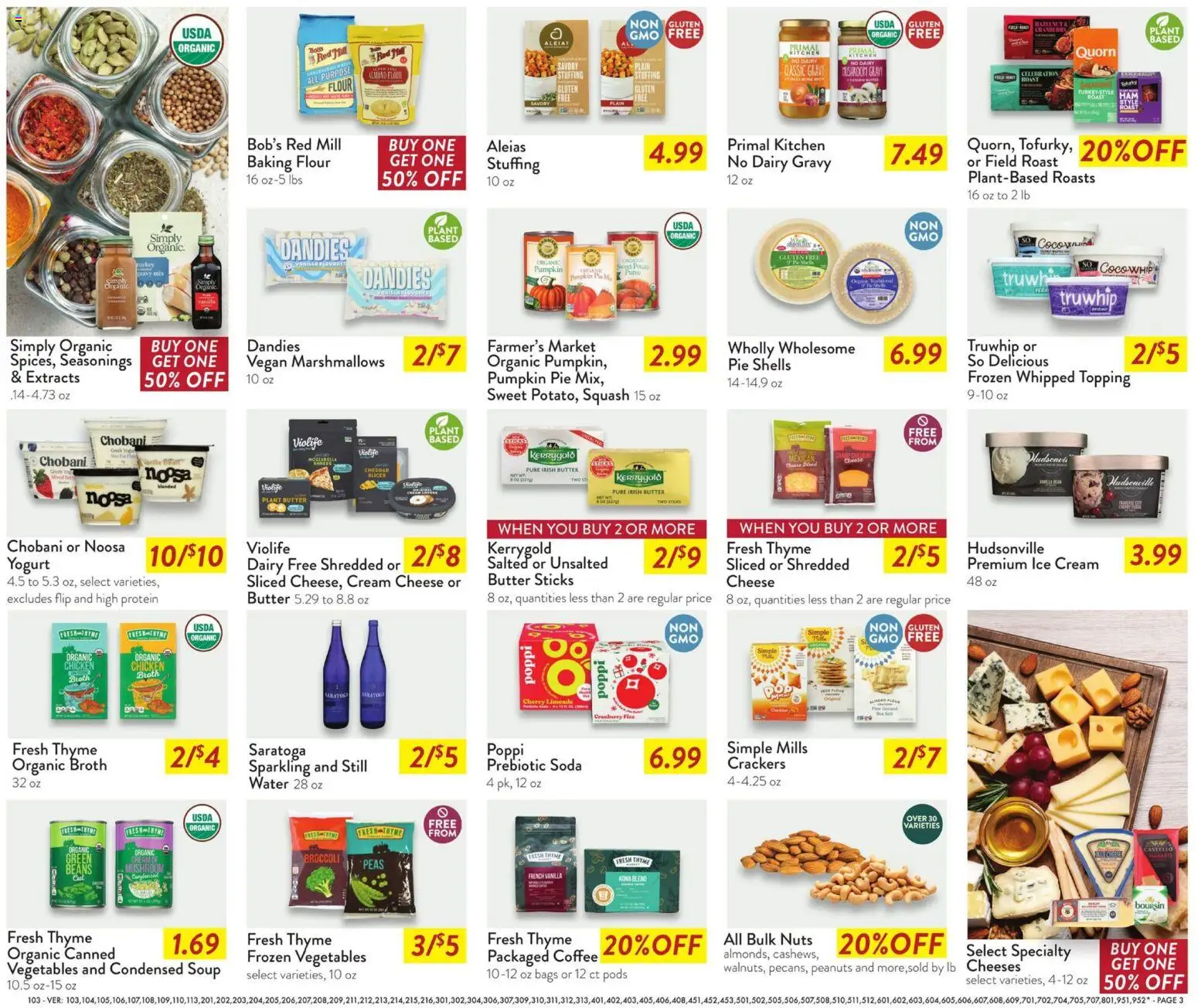 Fresh Thyme Weekly Ad - IL - valid from 19.11.2025 | Page: 7 | Products: Broccoli, Cheese, Ice cream, Vegetables