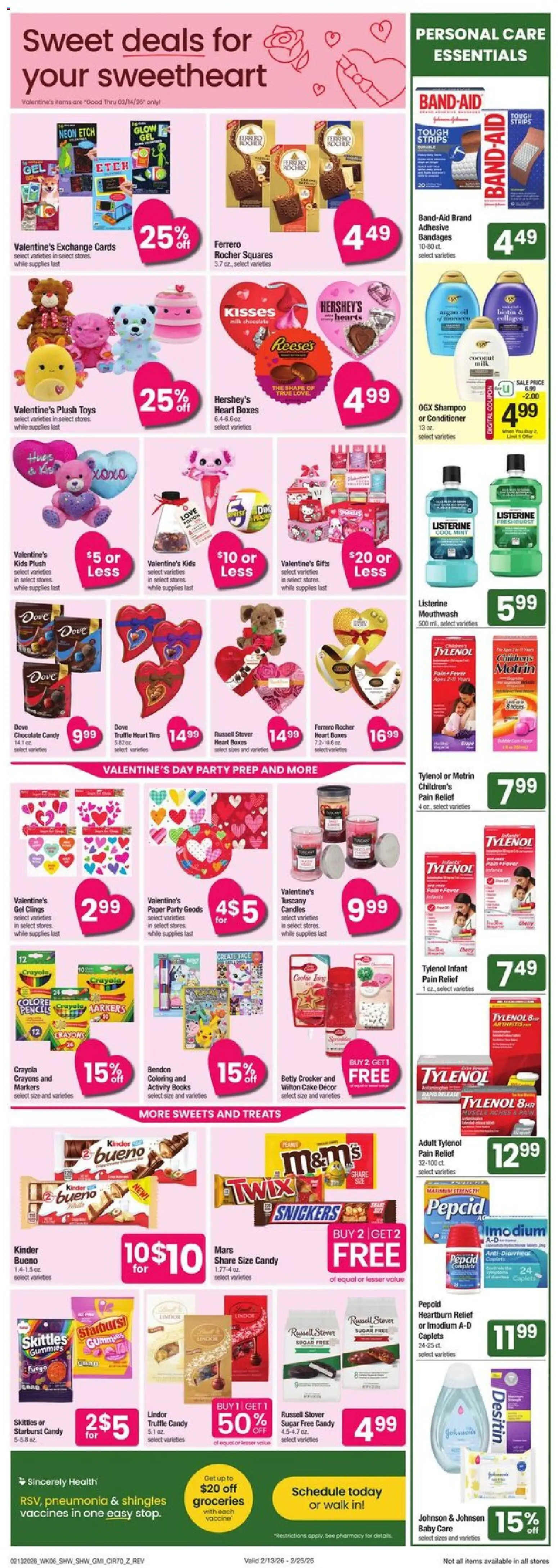 Shaw's Weekly Ad - VT - valid from 13.02.2026 | Page: 5 | Products: Conditioner, Chocolate, Mouthwash, Sugar
