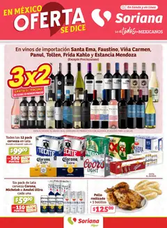 Vista previa de Soriana - Fin de Semana Híper: Ags, Nay, Jal, Qro, Col, Mich, Gto, Hgo, Tlax, Mor, Pue, Gro, Oax, Edo. de Mex, Valle de México, Zac y SLP (2), nuevo folleto de la tienda, válido en México a partir del 08.01.2026