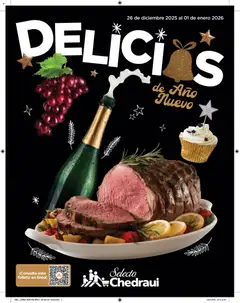 Vista previa de Chedraui folleto Sel Cena Año nuevo, nuevo folleto de la tienda, válido en México a partir del 26.12.2025