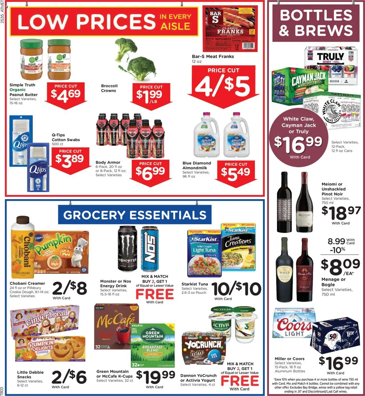 Kroger Weekly Ad - valid from 01.10.2025 | Page: 6 | Products: Broccoli, Wine, Water, Pumpkin