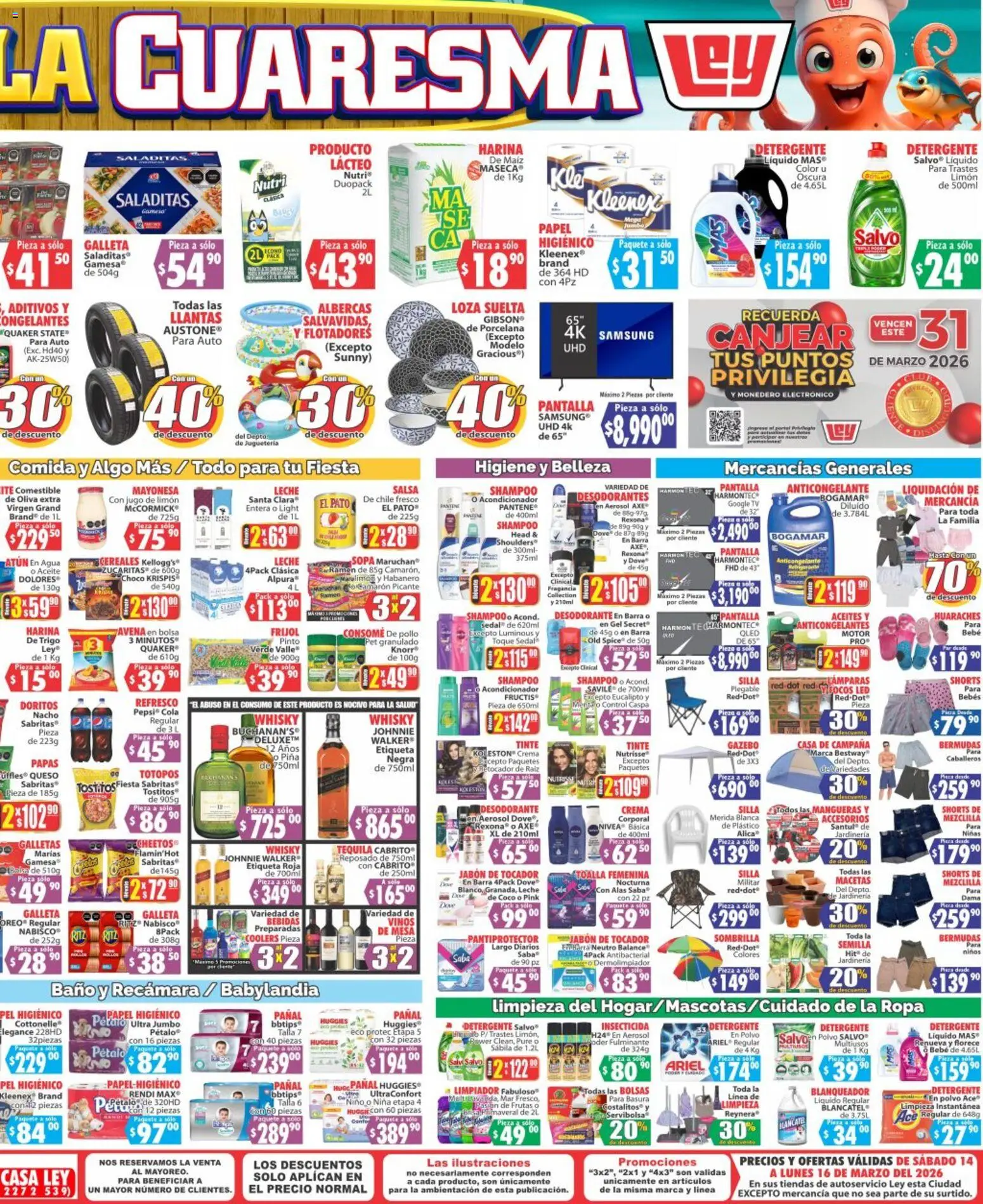 Nuevas ofertas de Casa Ley válidas en toda la República Mexicana desde el 14.03.2026. ¡Encuentra las mejores ofertas en Casa Ley folleto Autoservicio La Paz, BCS! | Página: 2 | Productos: Pollo, Sopa, Aceite, Papel higiénico