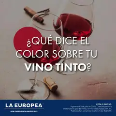 Vista previa de La Europea - Catálogo Vino Tinto, nuevo folleto de la tienda, válido en México a partir del 28.07.2025