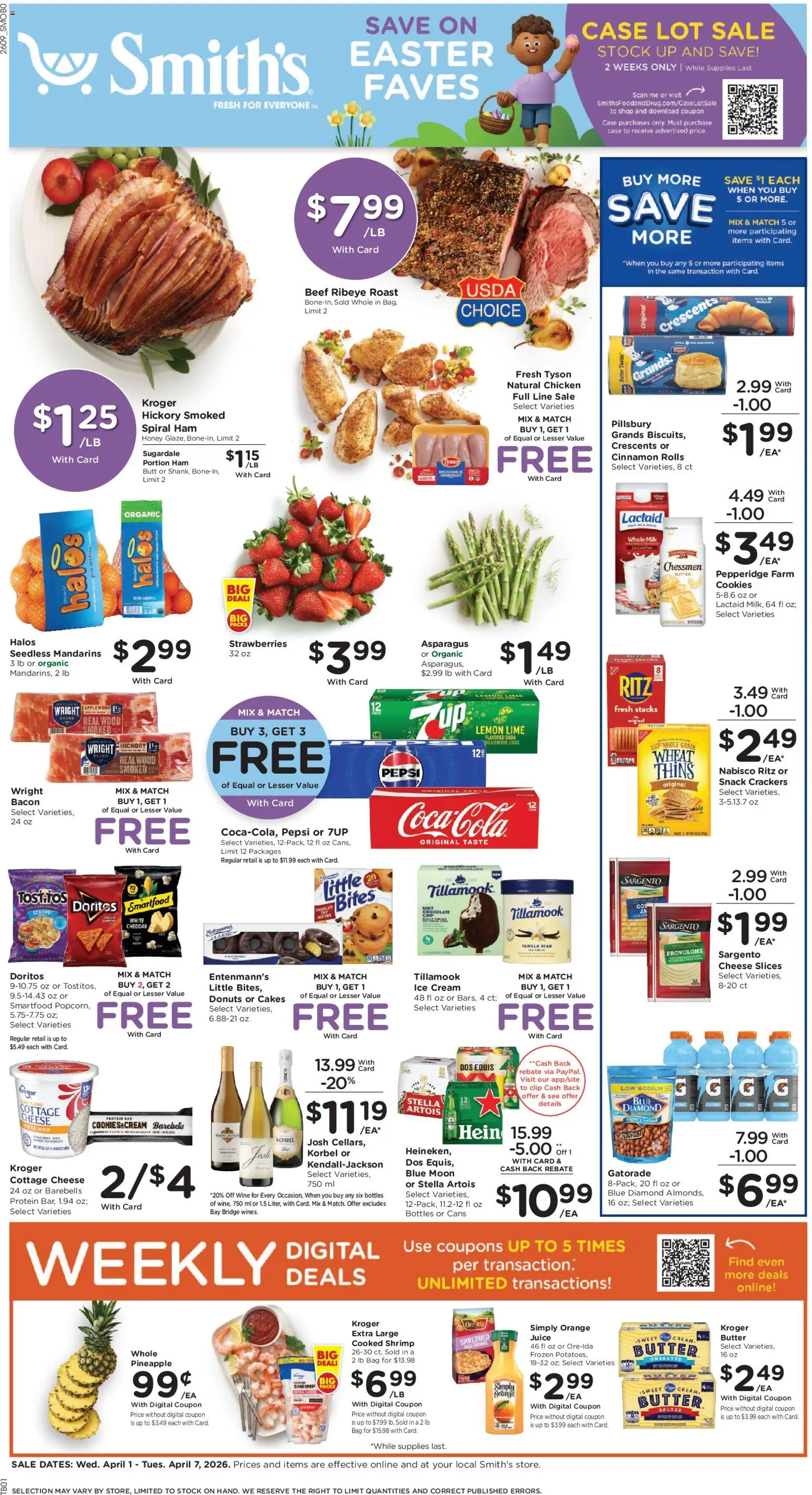 Smith's Weekly Ad - ID - valid from 01.04.2026 | Page: 1 | Products: Asparagus, Cheese, Cream, Lemon