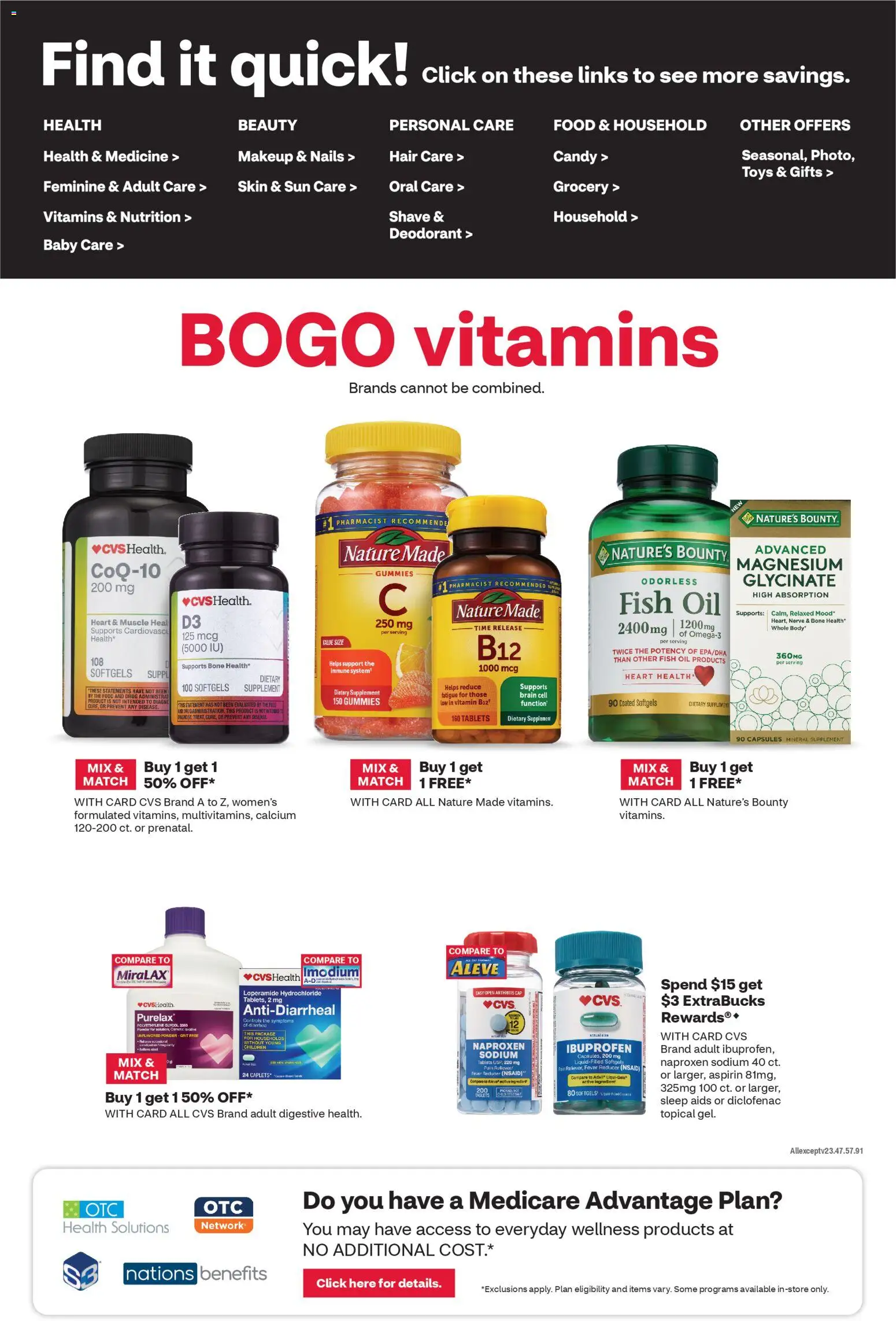 CVS Pharmacy Weekly Ad - NY - valid from 29.03.2026 | Page: 4 | Products: Vitamin, Magnesium, CoQ10, Fish