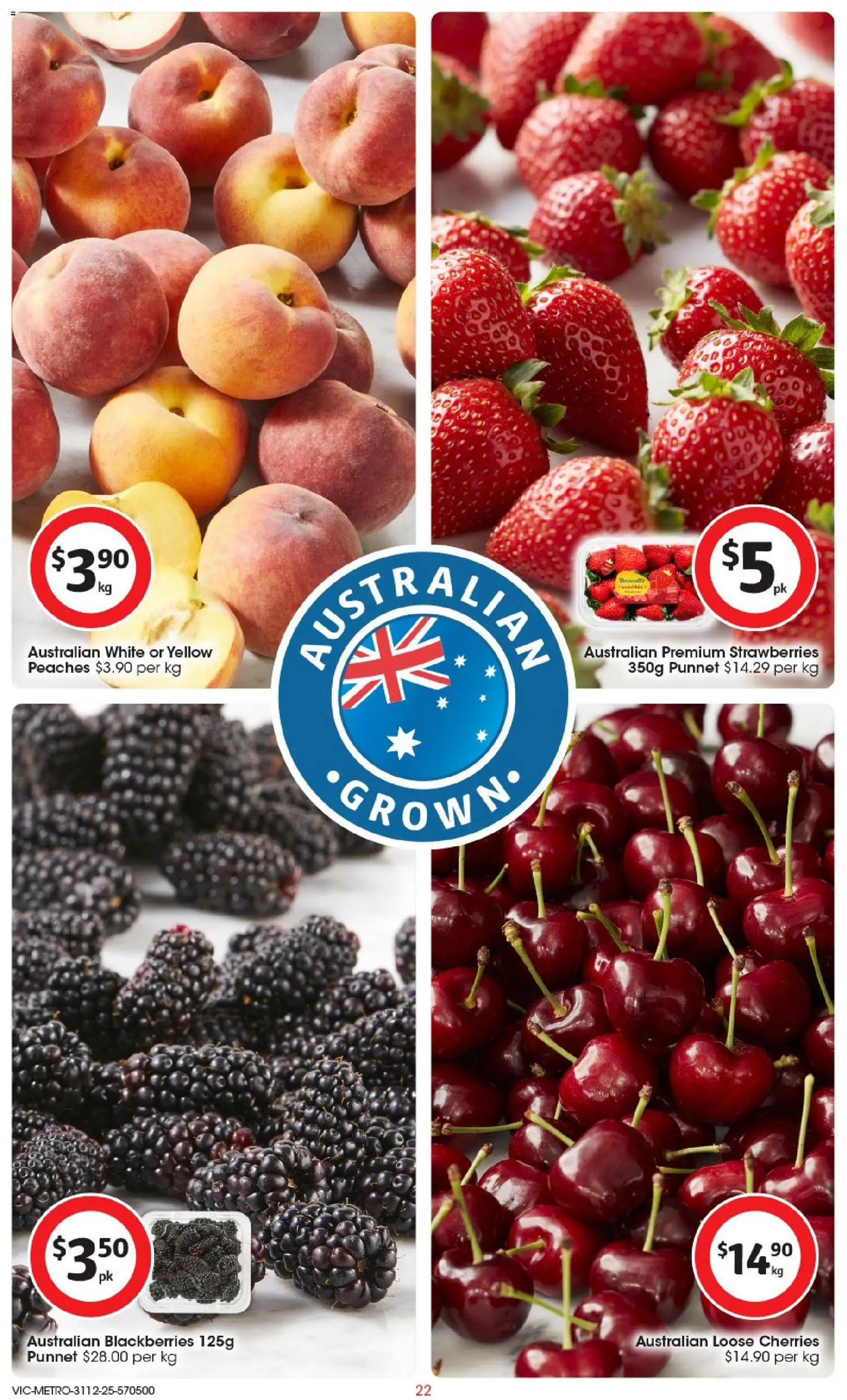 Coles catalogue - valid from 31.12.2025 | Page: 23 | Products: Cherries, Strawberries
