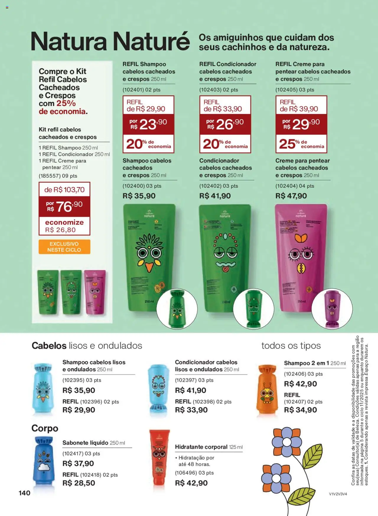 Natura Folheto - válido de 15.06.2025 | Página: 140 | Produtos: Revista, Creme, Sabonete, Creme para pentear