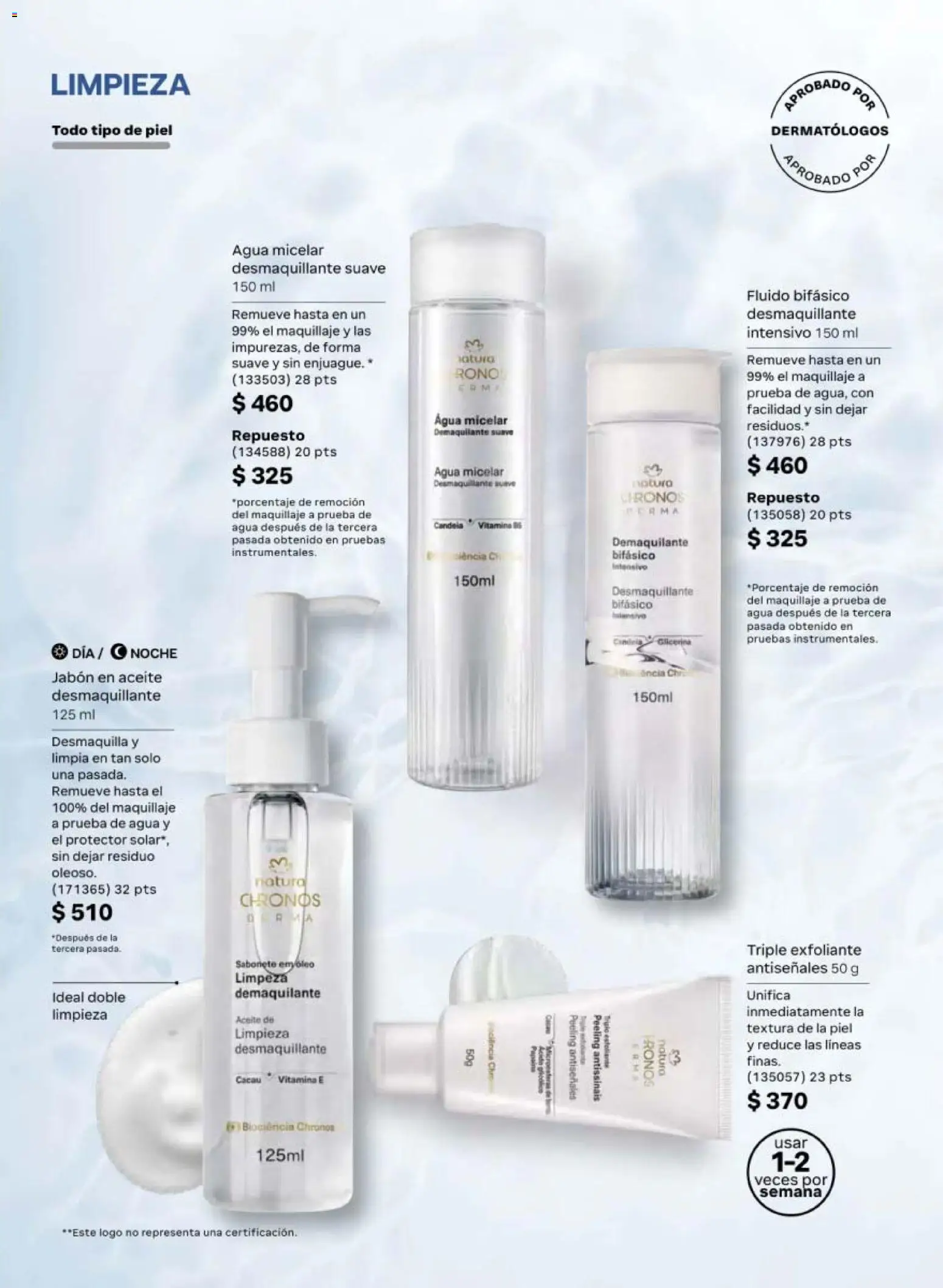 Nuevas ofertas de Natura válidas en toda la República Mexicana desde el 20.02.2026. ¡Encuentra las mejores ofertas en Natura campaña 4 2026! | Página: 77 | Productos: Desmaquillante, Aceite, Maquillaje, Peeling
