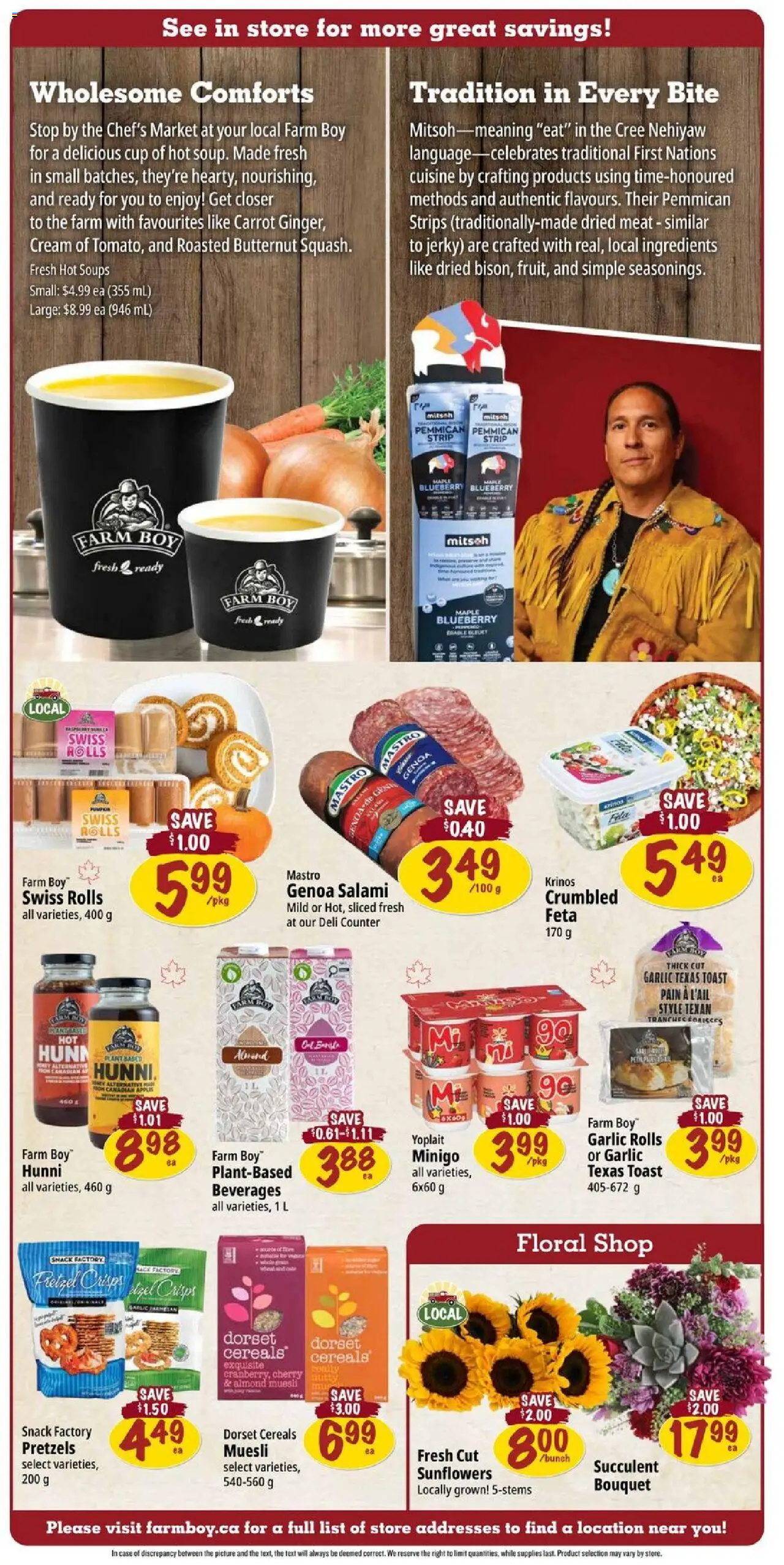 Farm Boy flyer valid from 18.09.2025 | Page: 3 | Products: Carrot, Cream, Salami, Apples