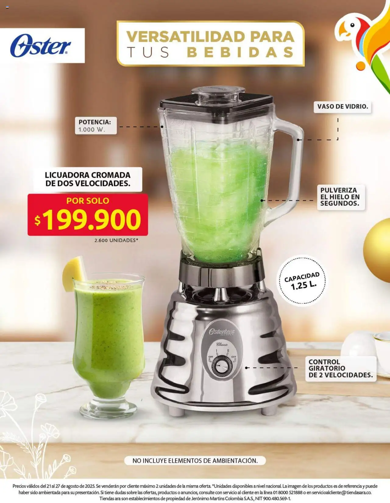 Ara revista - valida desde el 21.08.2025 | Página: 13 | Productos: Sobre, Licuadora