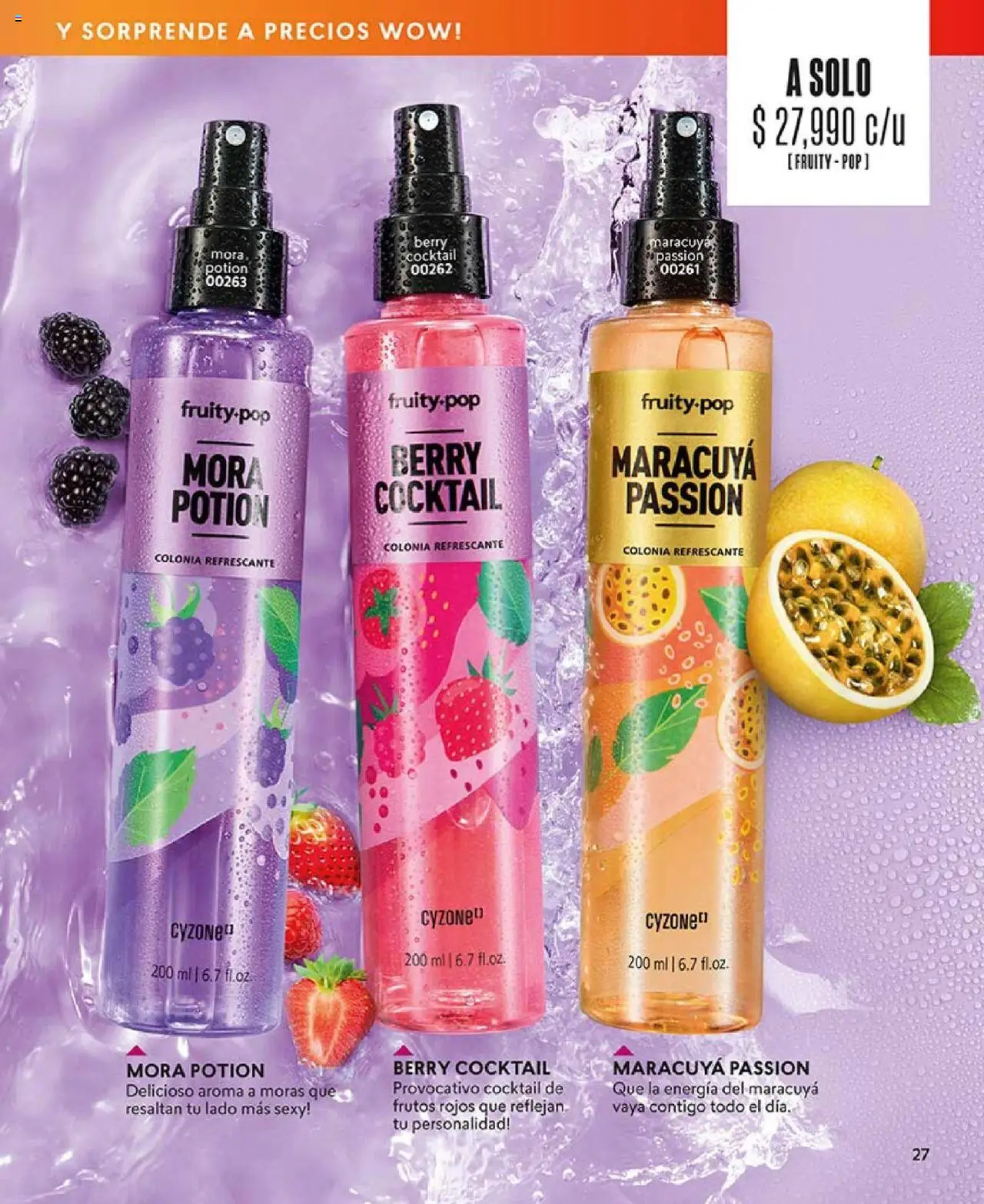 CyZone revista - valida desde el 18.08.2025 | Página: 27 | Productos: Maracuyá, Mora
