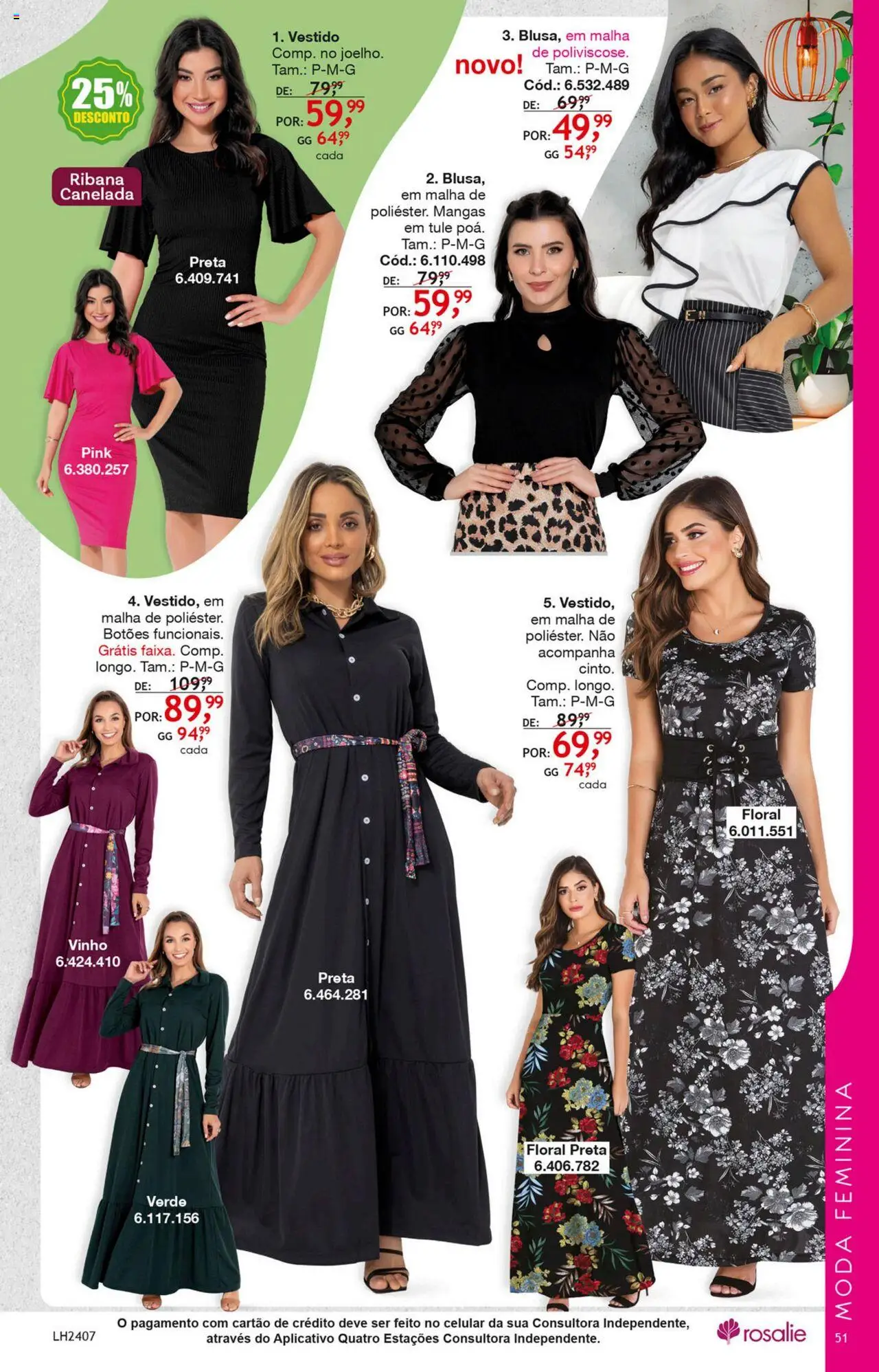 Quatro Estações Folheto - válido de 01.03.2025 | Página: 53 | Produtos: Celular, Vinho, Mangas, Vestido
