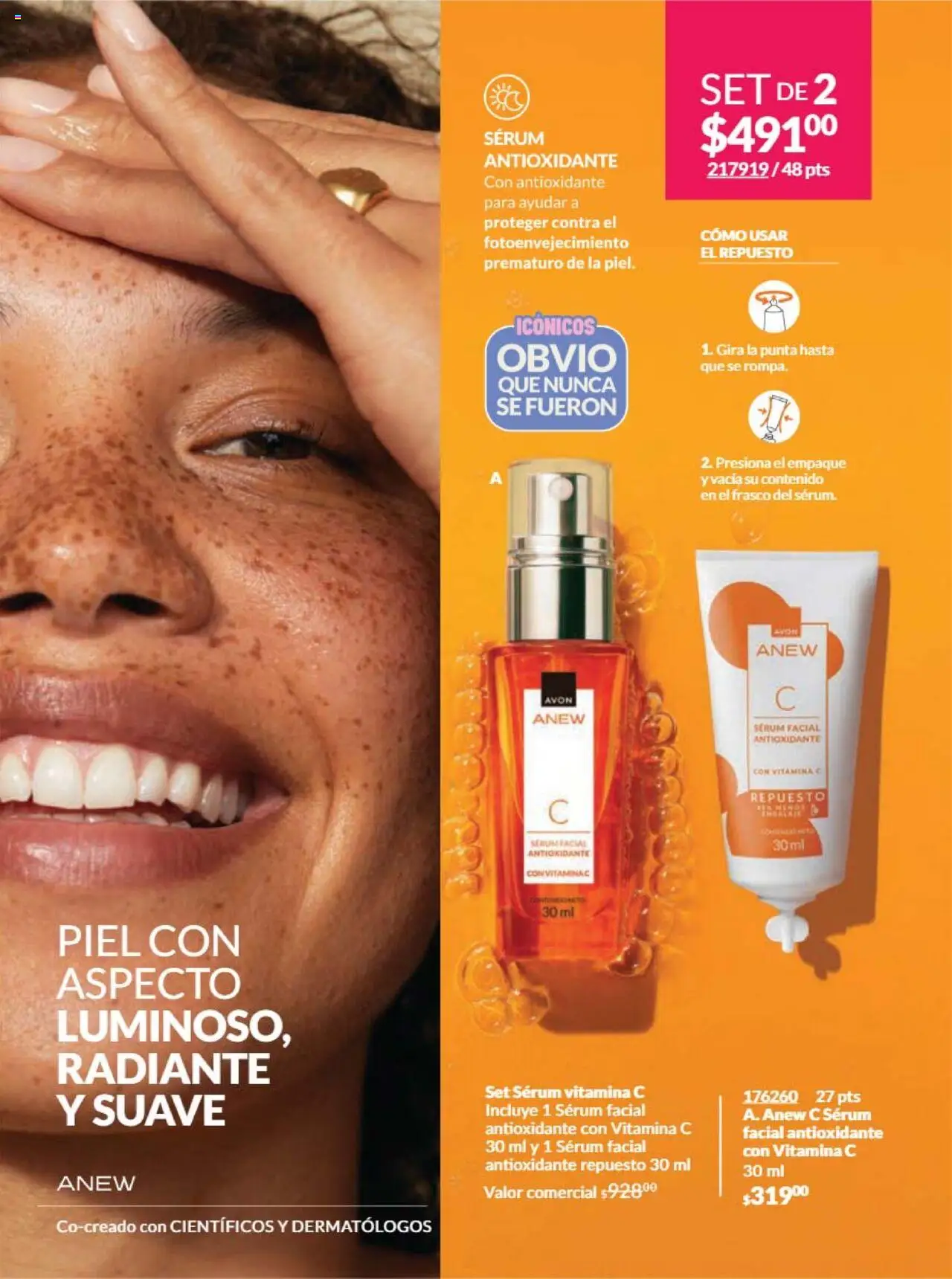 Nuevas ofertas de AVON válidas en toda la República Mexicana desde el 09.10.2025. ¡Encuentra las mejores ofertas en AVON - Campaña 16 2025! | Página: 129 | Productos: Serum, Frasco, Radiante