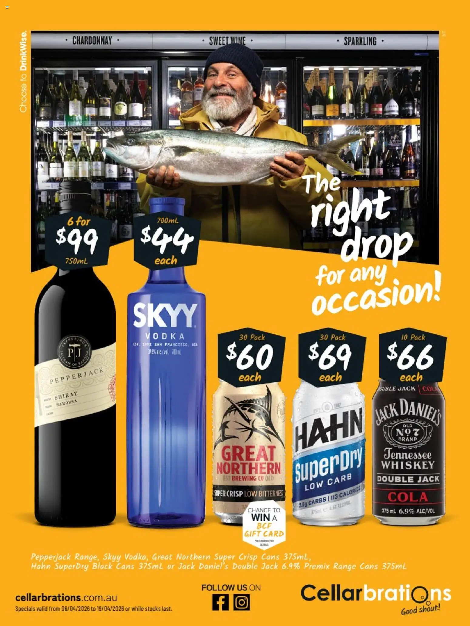 Cellarbrations catalogue - valid from 06.04.2026 | Page: 1 | Products: Wine, Vodka, Whiskey