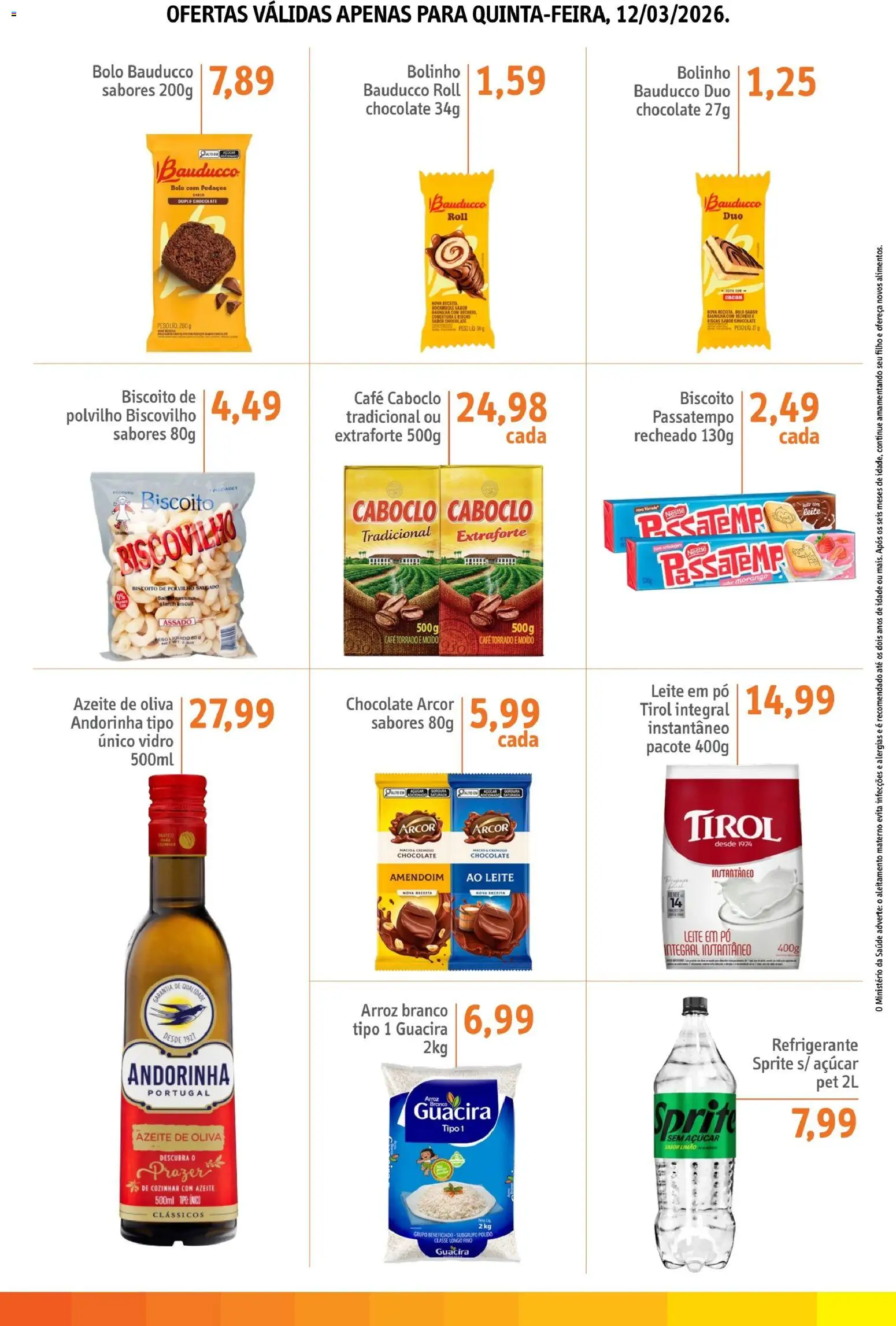 Sonda Folheto - válido de 12.03.2026 | Página: 3 | Produtos: Pó, Bolo, Azeite, Leite em pó