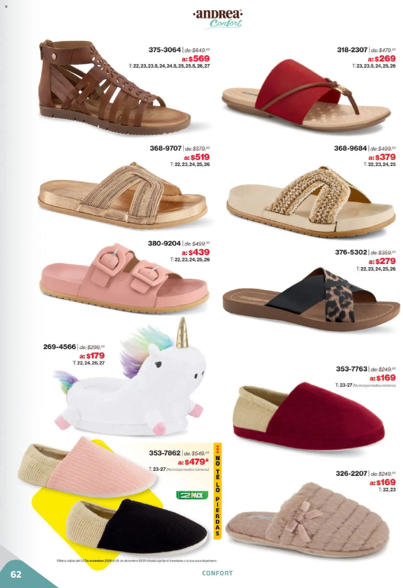 Nuevas ofertas de Andrea válidas en toda la República Mexicana desde el 02.11.2025. ¡Encuentra las mejores ofertas en Andrea catálogo Outlet! | Página: 62