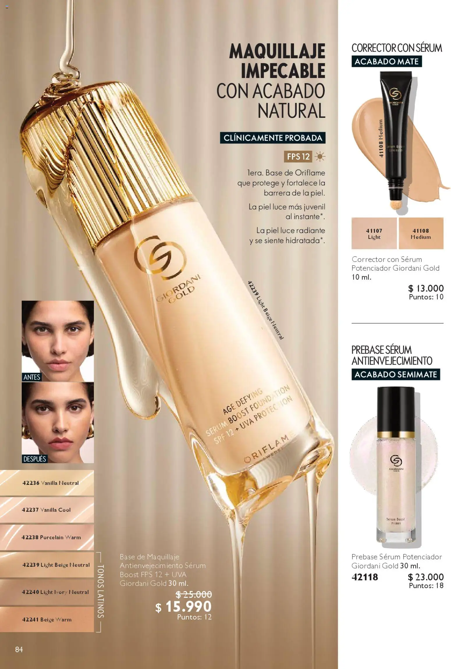 Oriflame catálogo │ válido desde el 07.03.2026 | Página: 92 | Productos: Mate, Corrector, Base, Serum