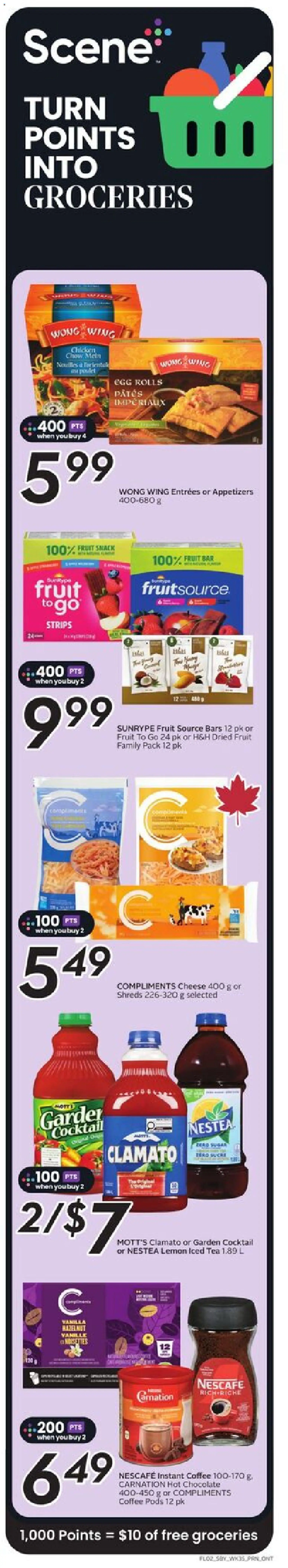 Sobeys flyer valid from 25.12.2025 | Page: 3 | Products: Tea, Cheese, Coffee, Chocolate