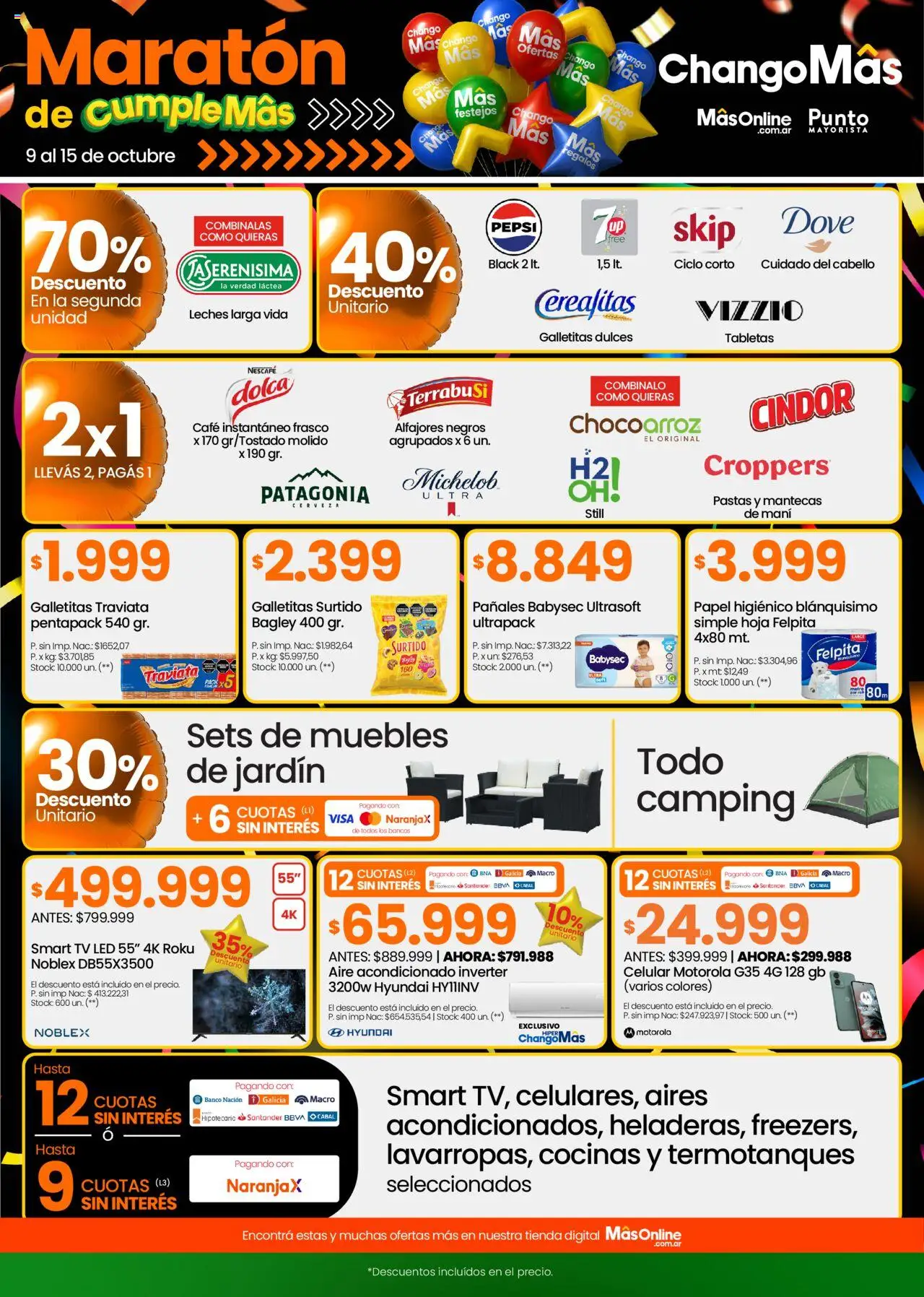 Punto Mayorista catálogo │ válido desde el 09.10.2025 | Página: 1 | Productos: Papel higiénico, Galletitas, Frasco, Café