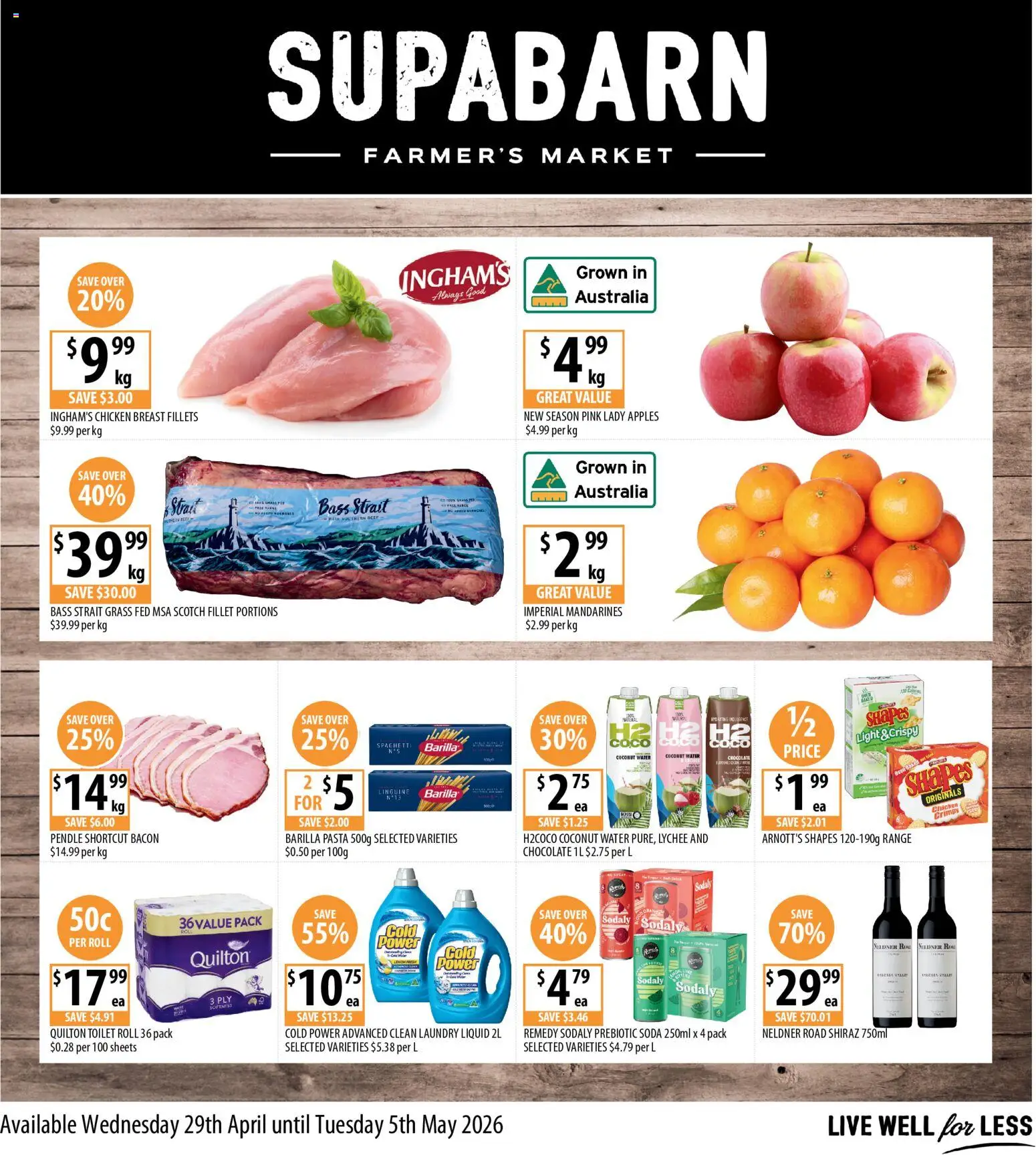 Supabarn catalogue - valid from 29.04.2026 | Page: 1 | Products: Grass, Light, Chocolate, Chicken