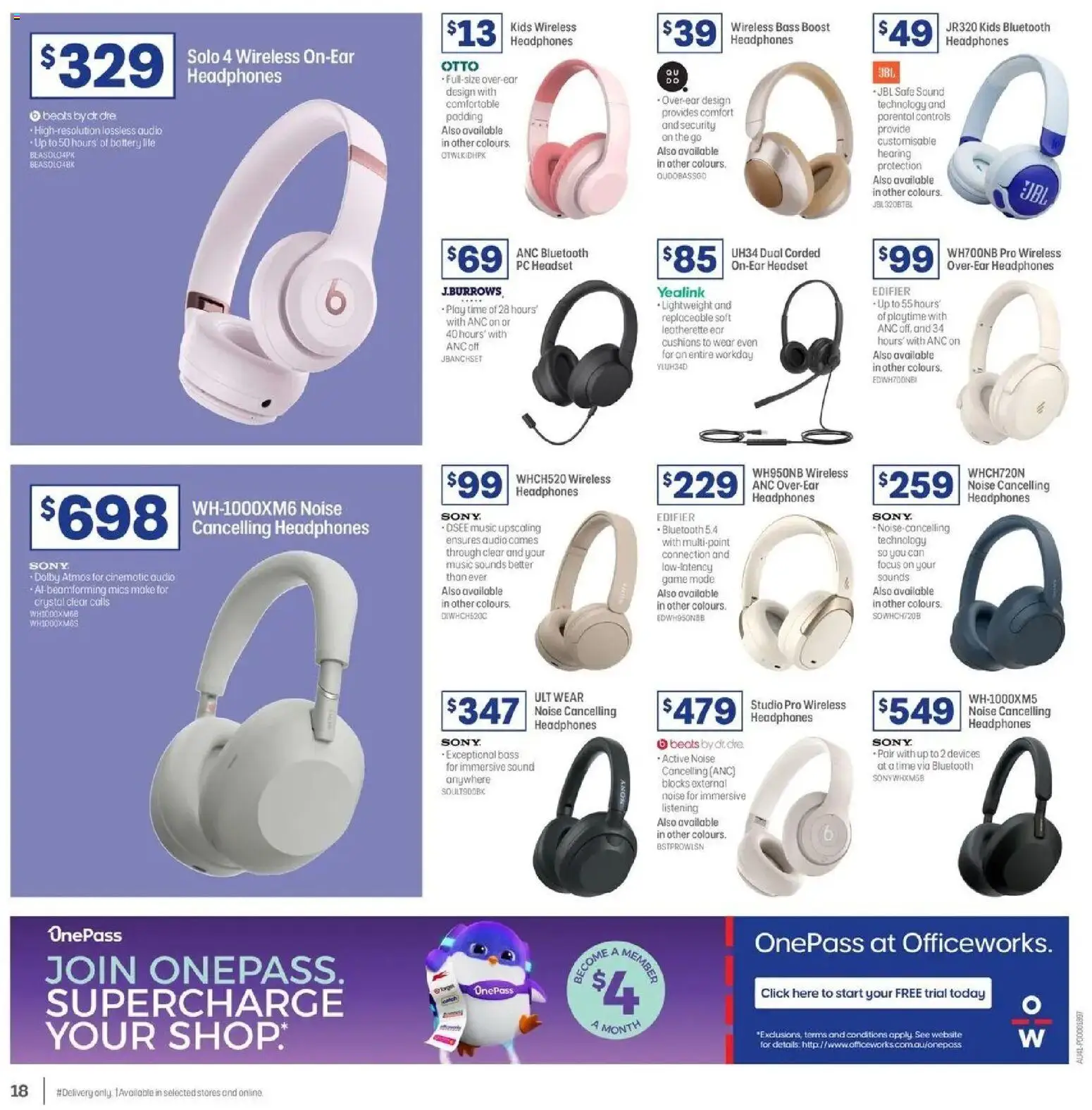 Officeworks catalogue - valid from 31.03.2026 | Page: 18 | Products: Pc, Headset, Audio, Game
