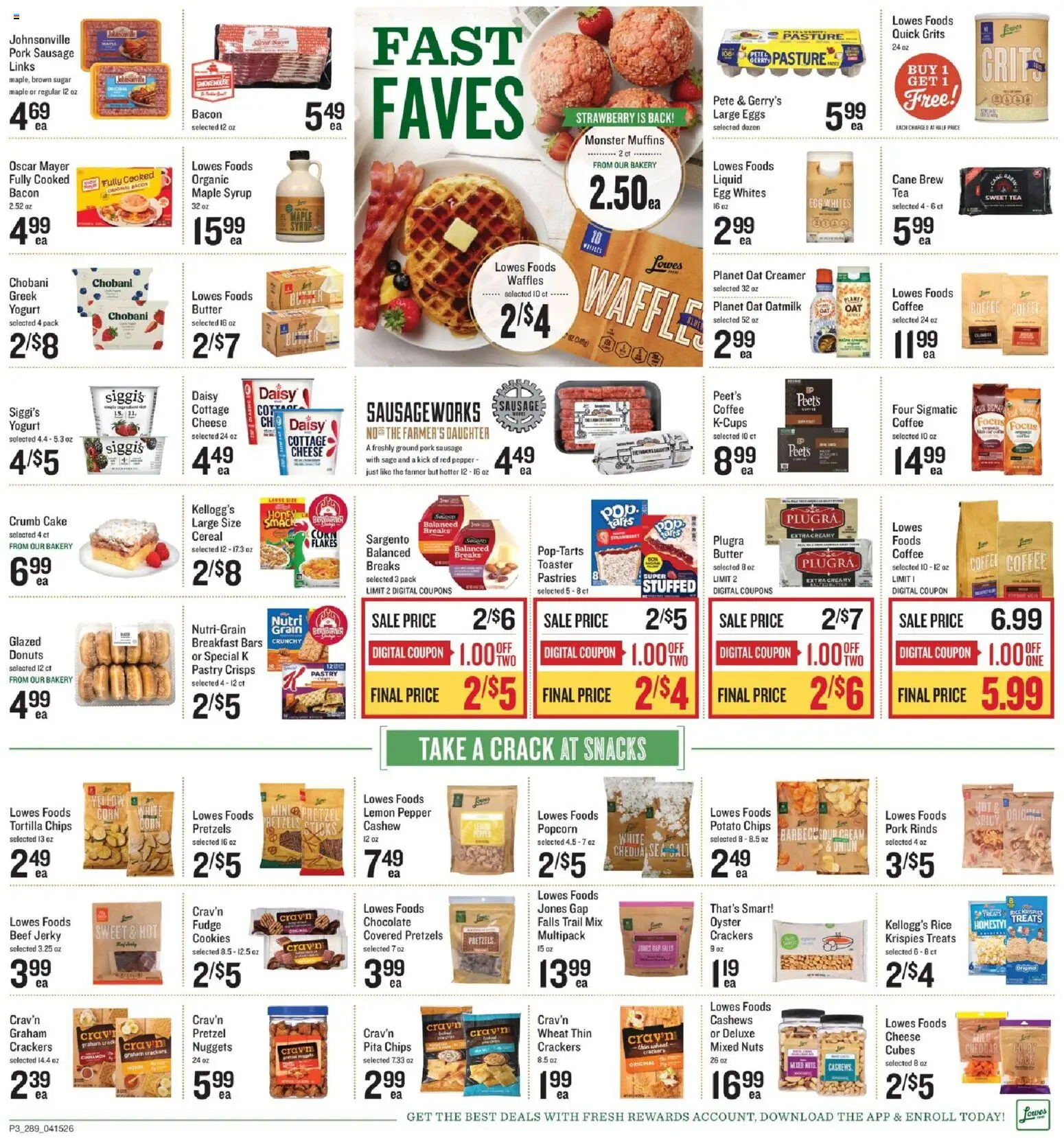 Lowes Foods Weekly Ad - GA - valid from 15.04.2026 | Page: 3 | Products: Cheese, Pork, Pepper, Lemon