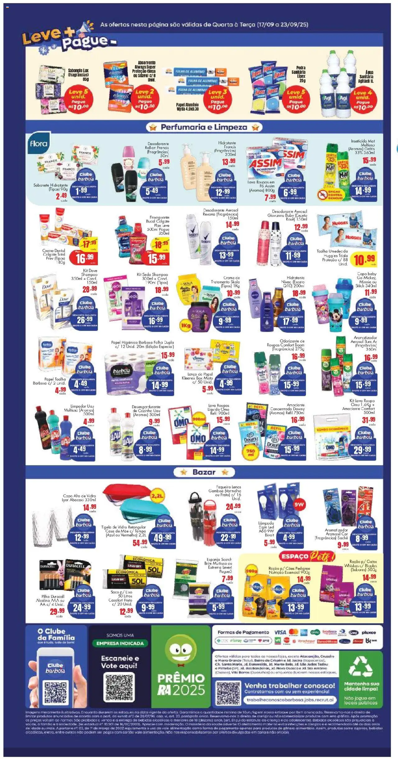 Barbosa Supermercados Folheto - válido de 17.09.2025 | Página: 4 | Produtos: Papel toalha, Pó, Desengordurante, Rexona