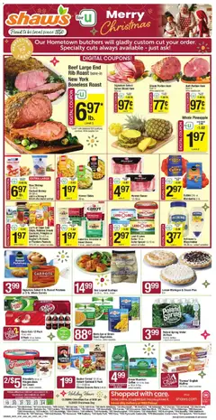 Preview of Shaw's weekly ads valid from 19.12.2025