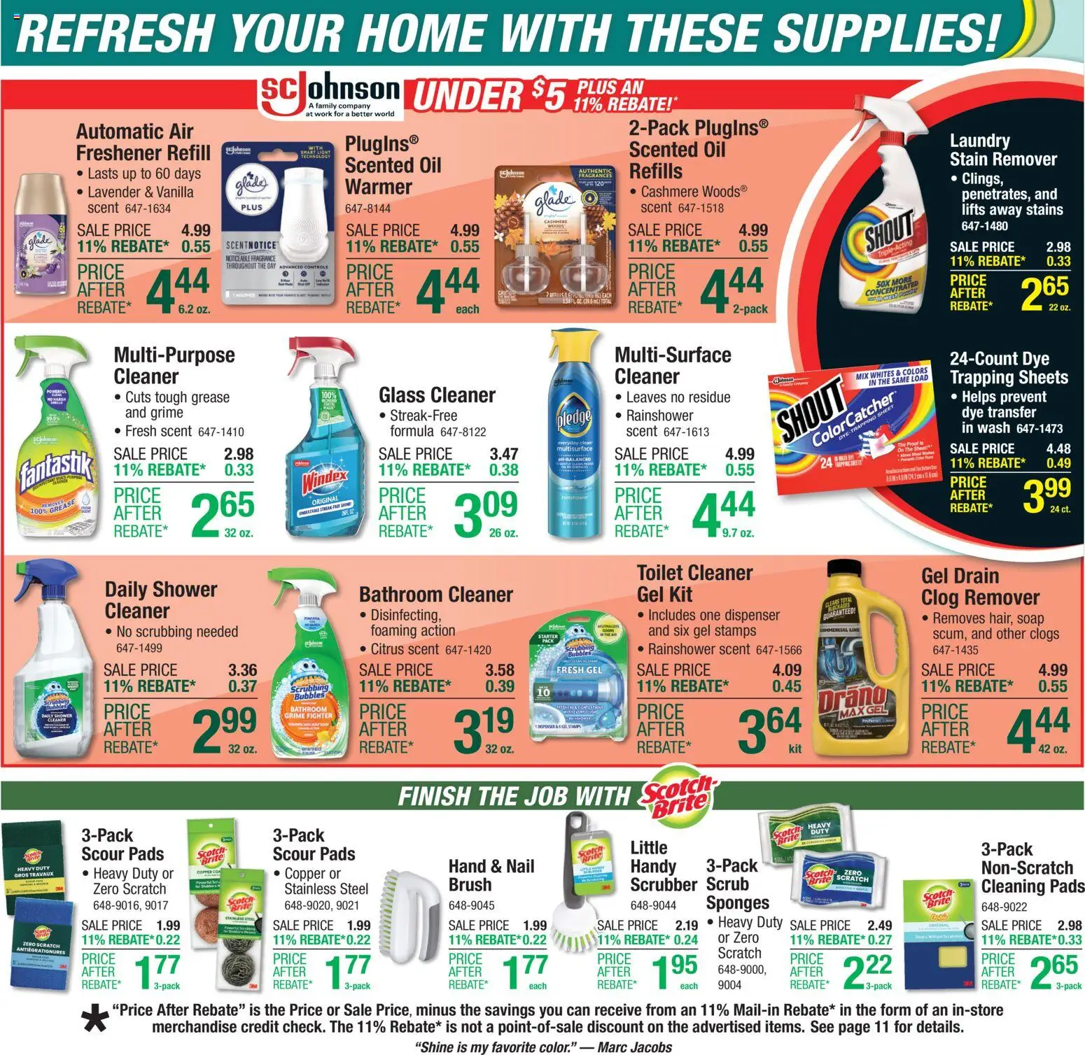 Menards Weekly Ad - valid from 05.11.2025 | Page: 15 | Products: Shower, Fragrance, Oil, Pads