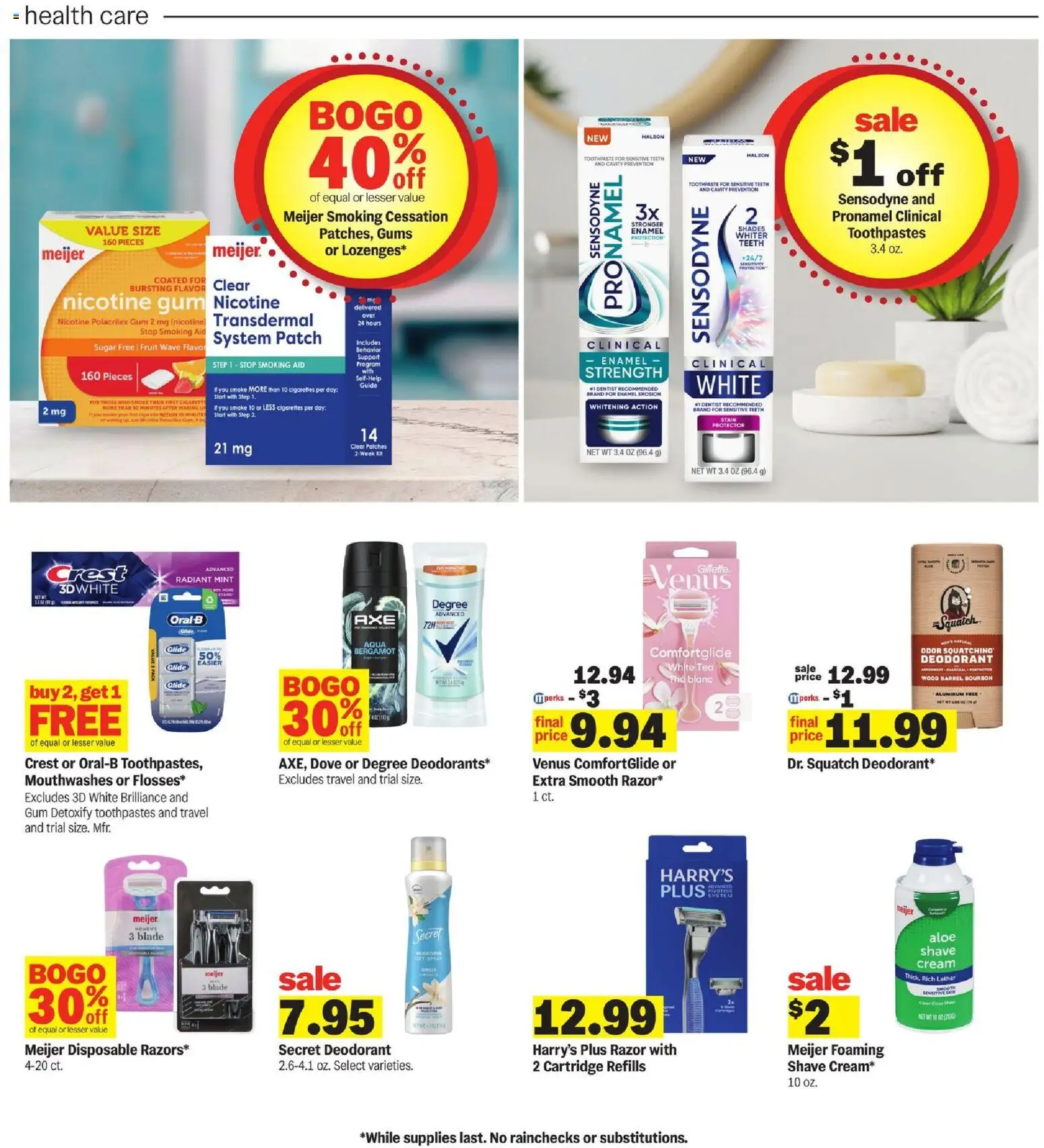 Meijer Weekly Ad - valid from 14.01.2026 | Page: 31 | Products: Toothpaste, Bourbon, Cream, Sugar