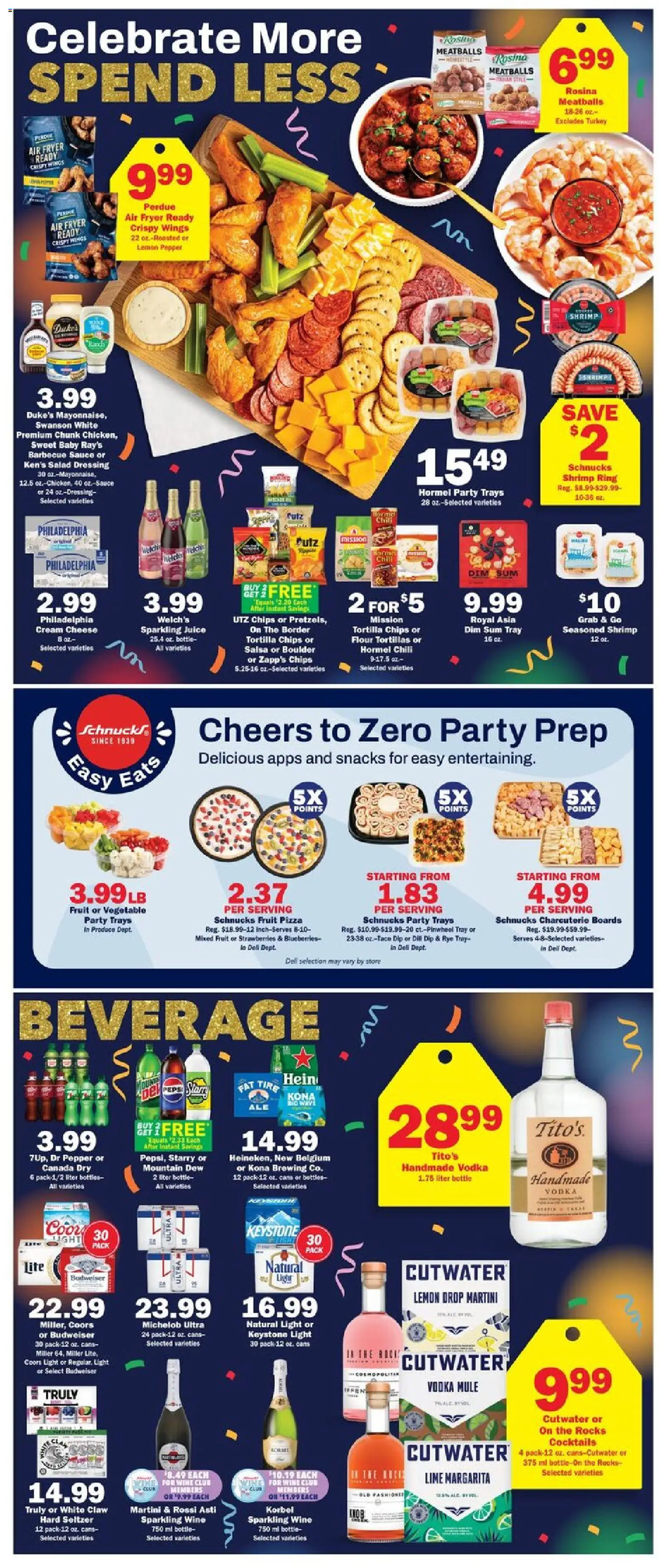 Schnucks Weekly Print Ad - IL - valid from 26.12.2025 | Page: 3 | Products: Fryer, Strawberries, Vodka, Lemon