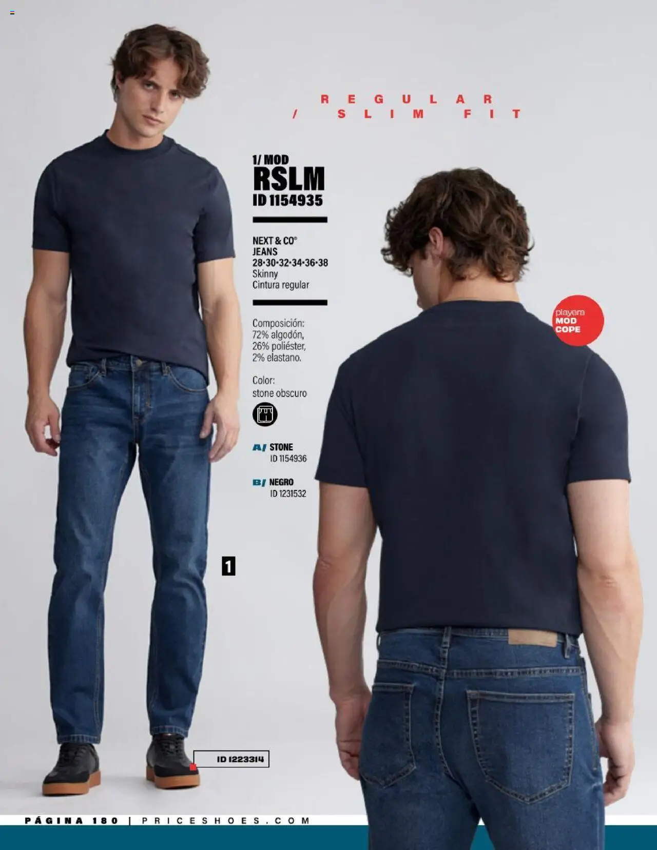 Nuevas ofertas de Price Shoes válidas en toda la República Mexicana desde el 05.08.2025. ¡Encuentra las mejores ofertas en Price Shoes - Catálogo Jeans ! | Página: 180 | Productos: Playera