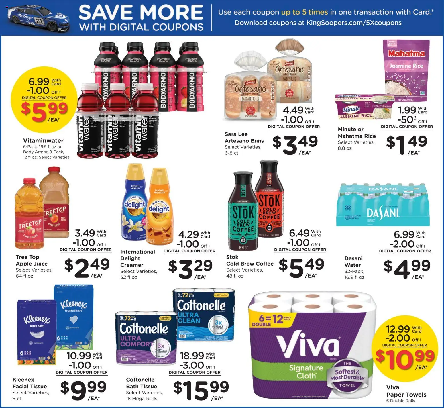 King Soopers Weekly Ad - valid from 04.03.2026 | Page: 13 | Products: Juice, Rice, Water, Sausage