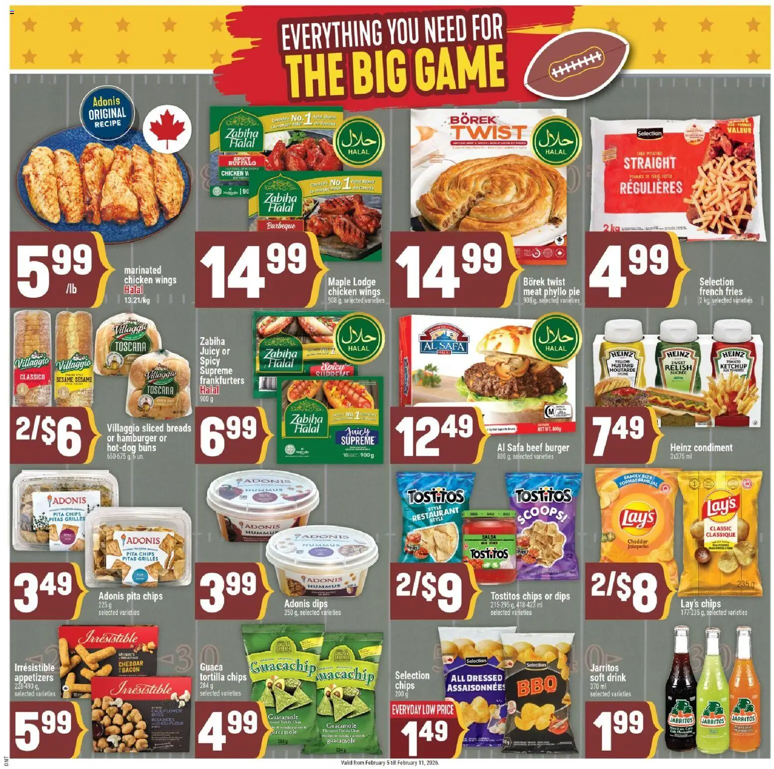 Adonis flyer valid from 05.02.2026 | Page: 8 | Products: Beef, Chicken wings, Potatoes, Chicken