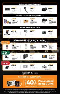 Preview of Henry's - Black Friday  from shop Henry's valid from 14.11.2025 | Page: 2 | Products: Gloves, Video, Case, Battery