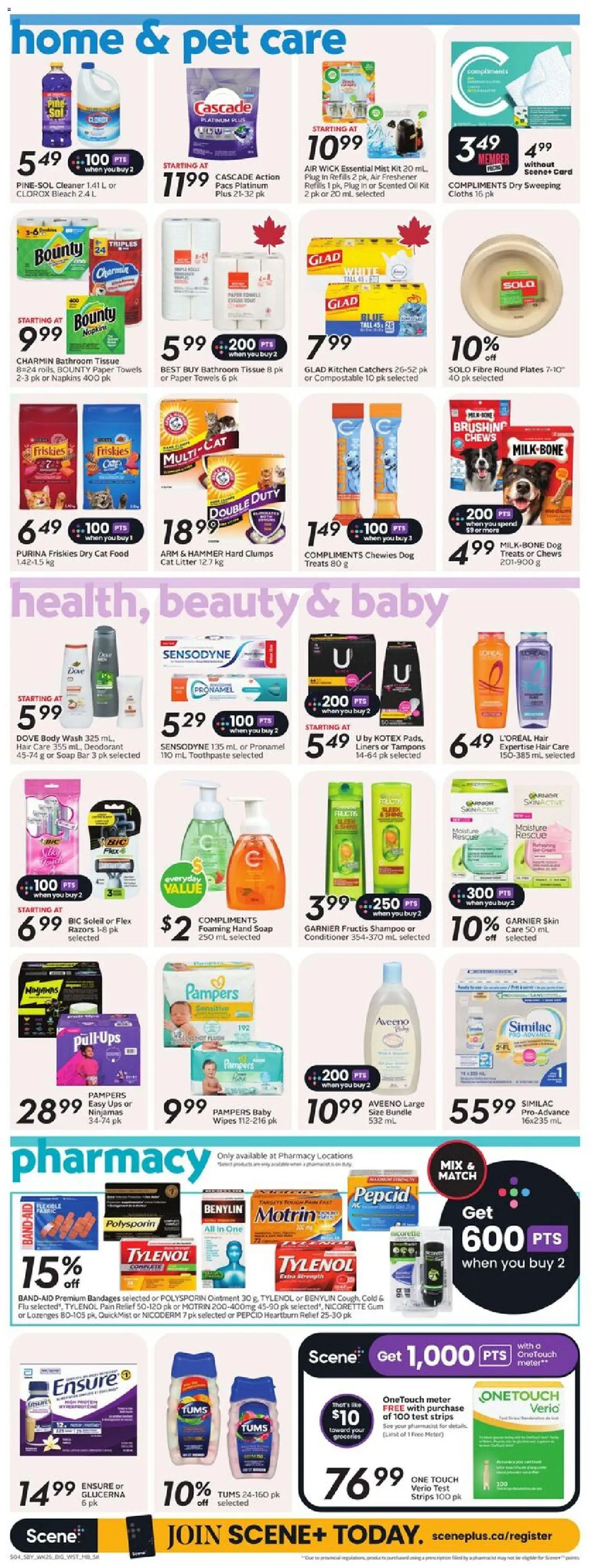 Safeway flyer valid from 23.10.2025 | Page: 12 | Products: Conditioner, Soap, Deodorant, Toothpaste