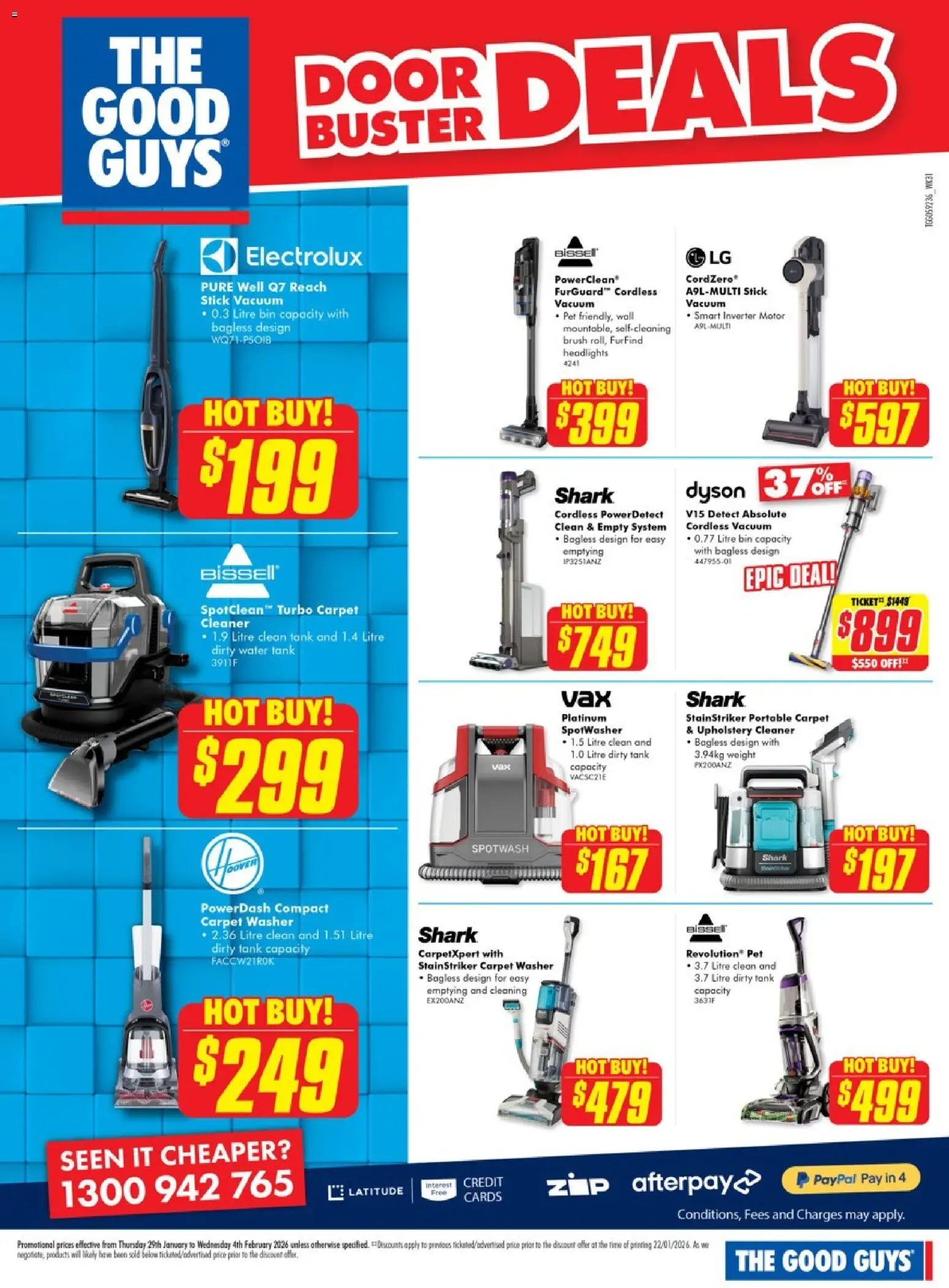 The Good Guys catalogue - valid from 28.01.2026 | Page: 10 | Products: Door, Brush, Cleaner, Portable
