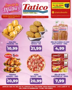 Tatico ofertas do Dia - Pré-Visualização do folheto da loja Tatico, válido de 12.03.2026 | Página: 8 | Produtos: Alho, Pão, Pizza, Hambúrguer