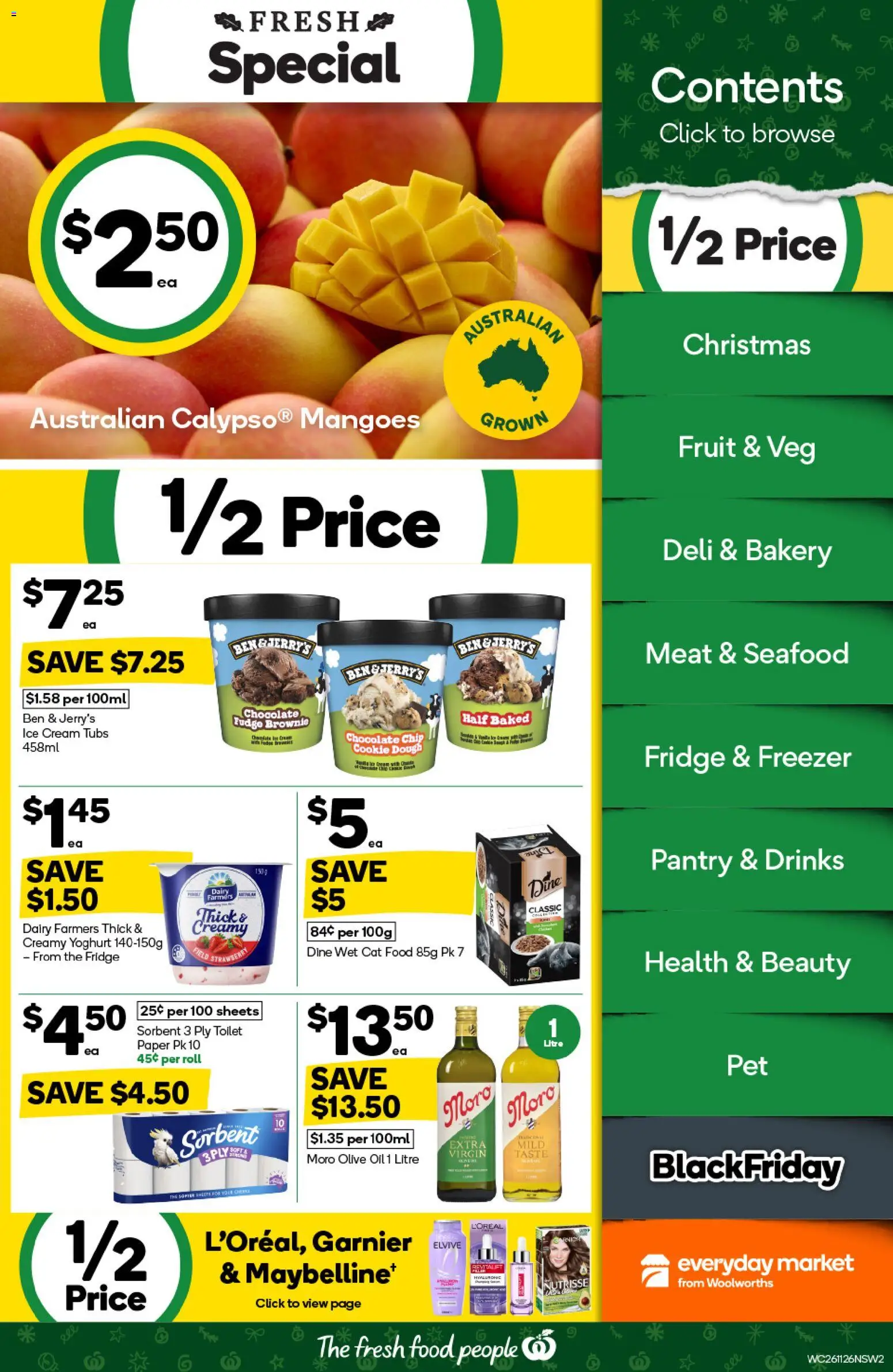 Woolworths catalogue - valid from 26.11.2025 | Page: 2 | Products: Toilet, Chocolate, Meat, Olive oil