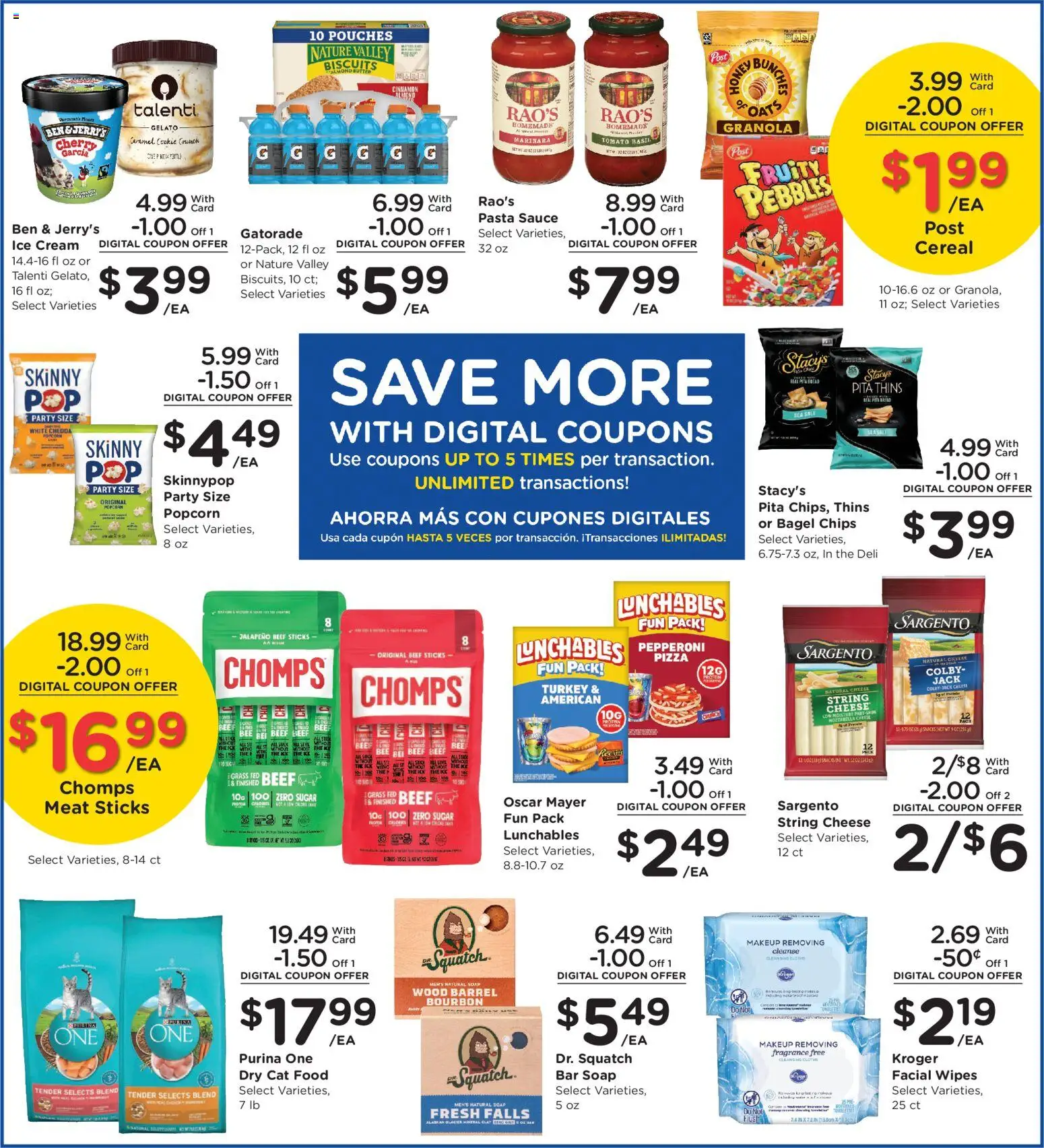 Fry's Food Weekly Ad - valid from 15.04.2026 | Page: 5 | Products: Pizza, Bourbon, Pasta, Cream